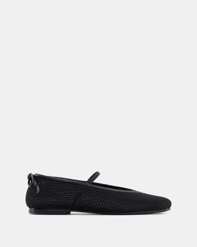 Nodaleto Bulla Node 5 Ballerina Black Crochet flach