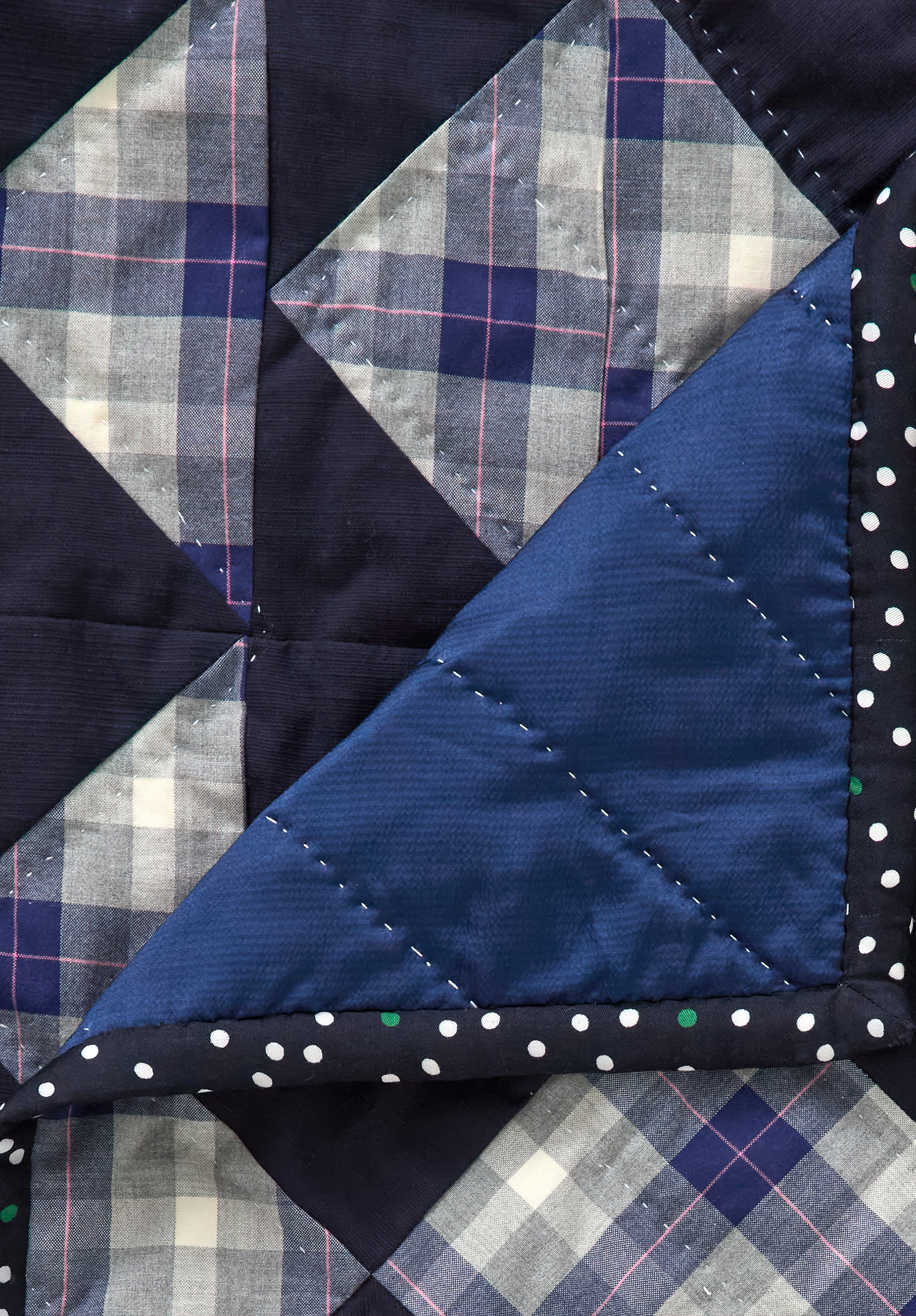 A.P.C. N 315 6:00 AM Quilt T4 Patchwork blau