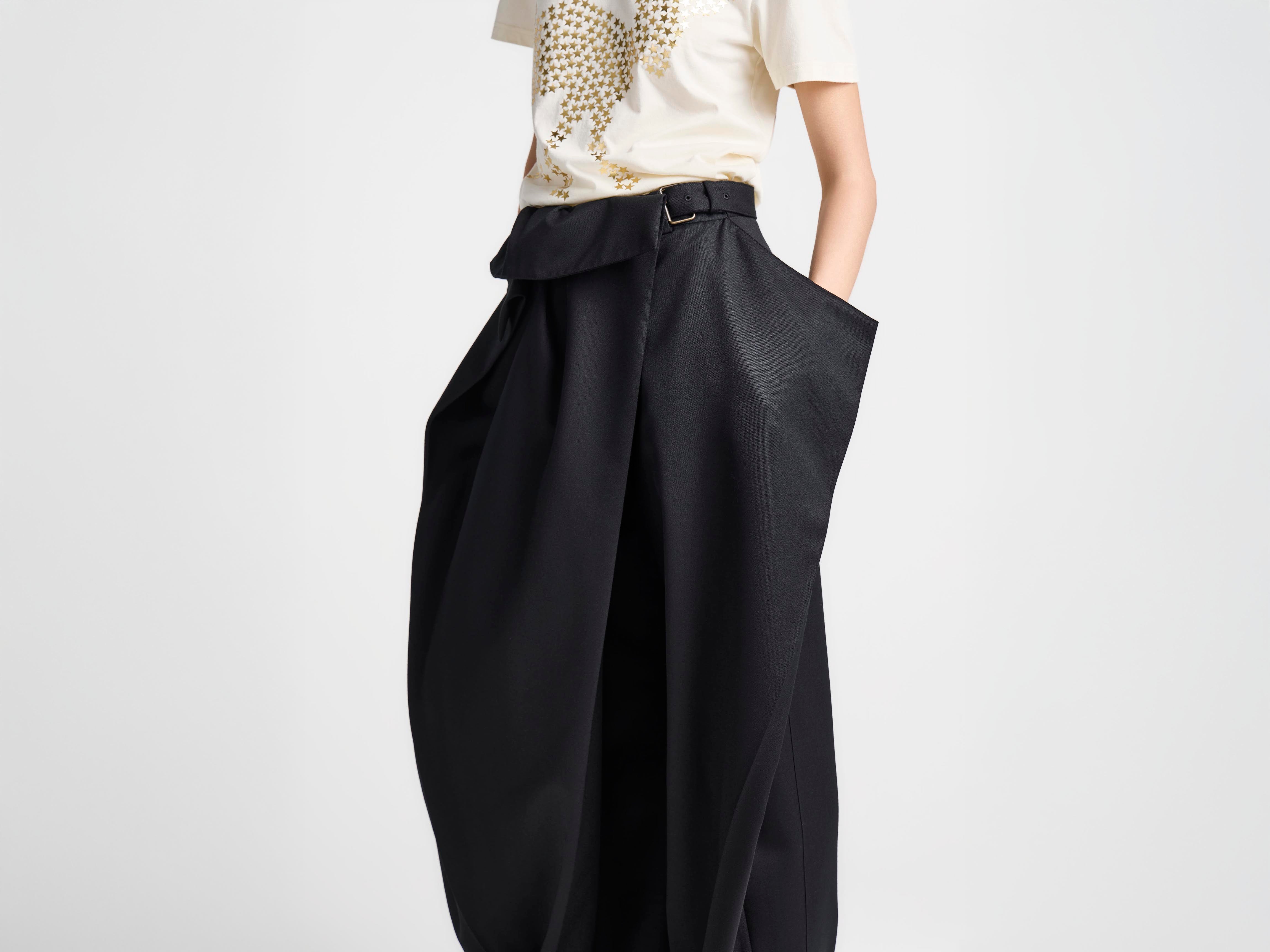 J.W.Anderson Fold Over Trousers Hose Schwarz Damen