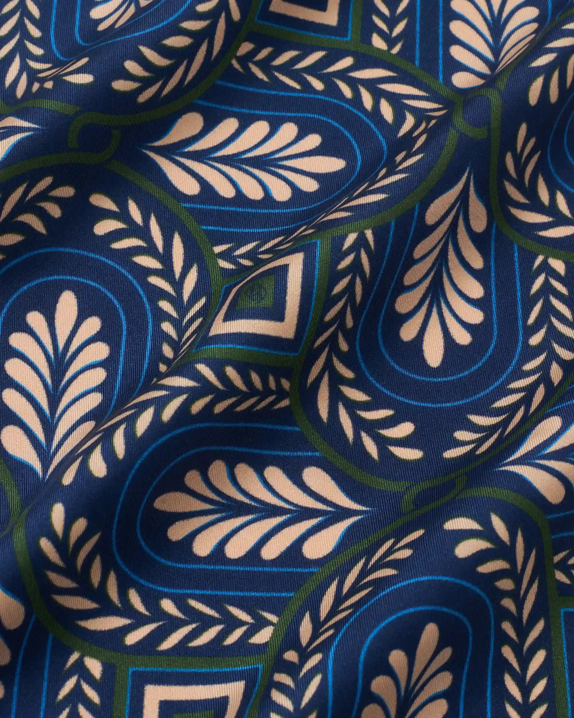 Drôle De Monsieur Bandana Silk Print Caesars Seidentuch Navy