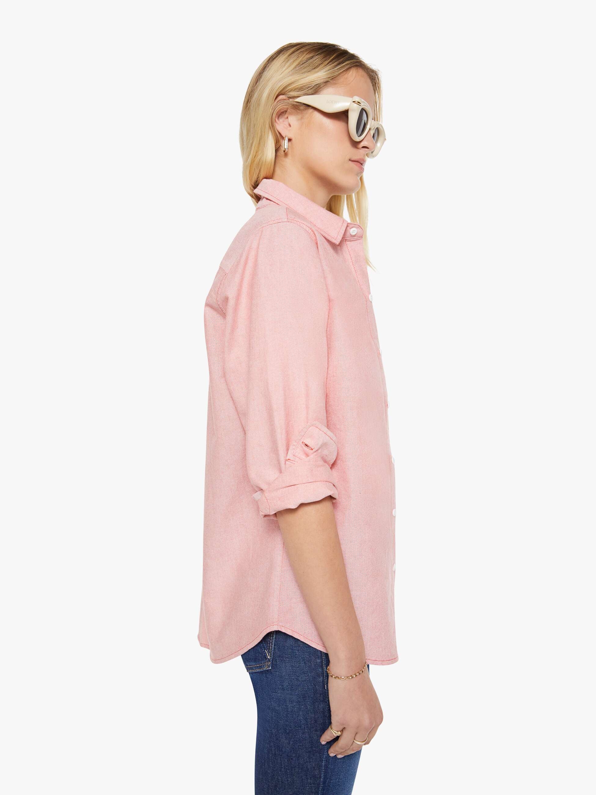 Mother The Bestie Red Bluse rot Baumwolle