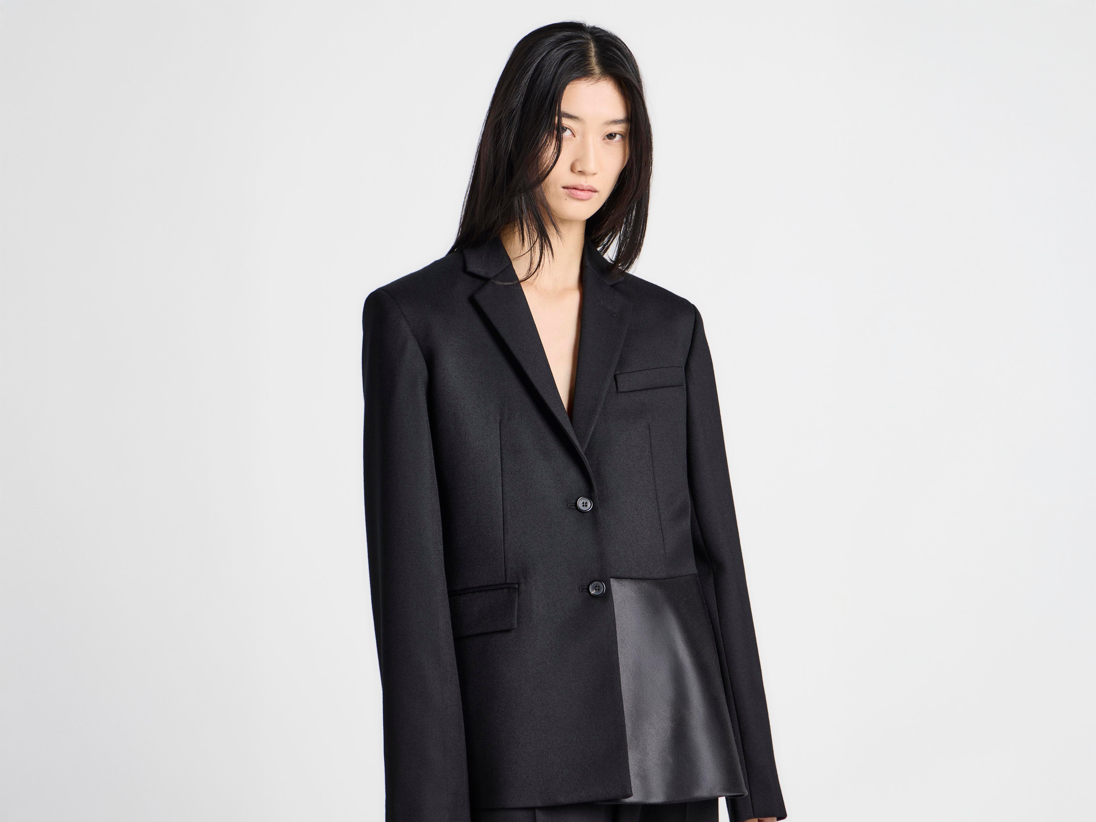 J.W.Anderson Blazer Damen Schwarz Wolle Wrap