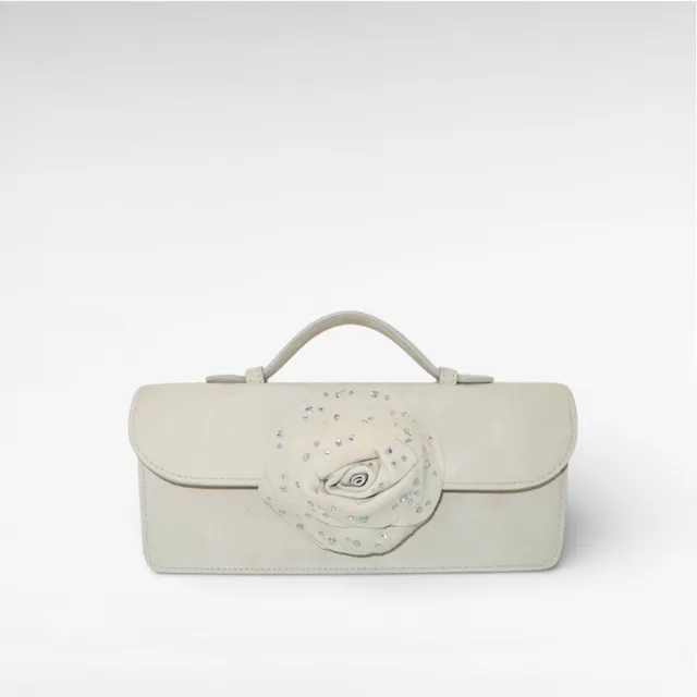 Gedebe Chelsea Medium Clutch Suede Blume 25cm