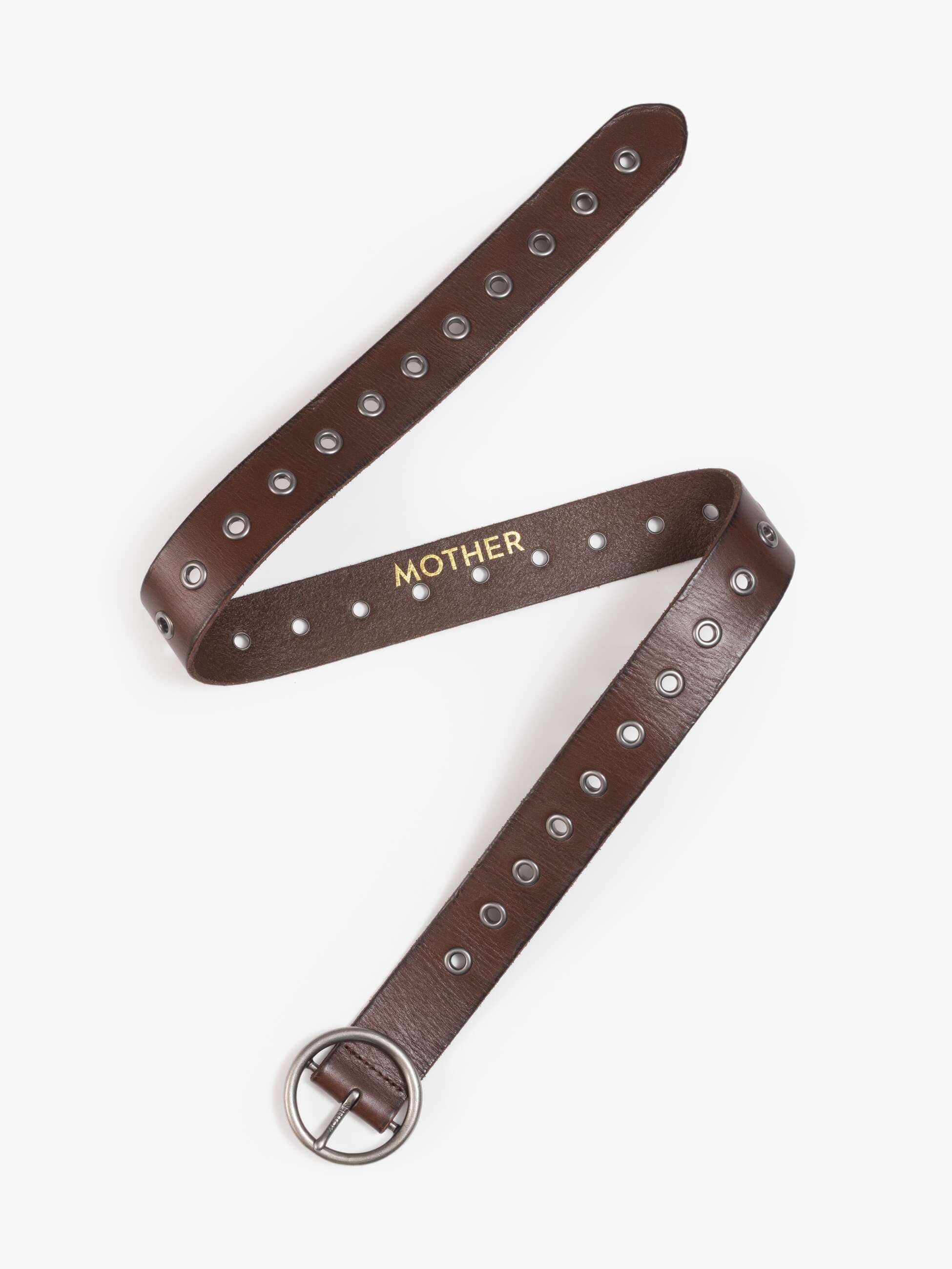 Mother Accessories The Racer Gürtel Dunkelbraun Leder