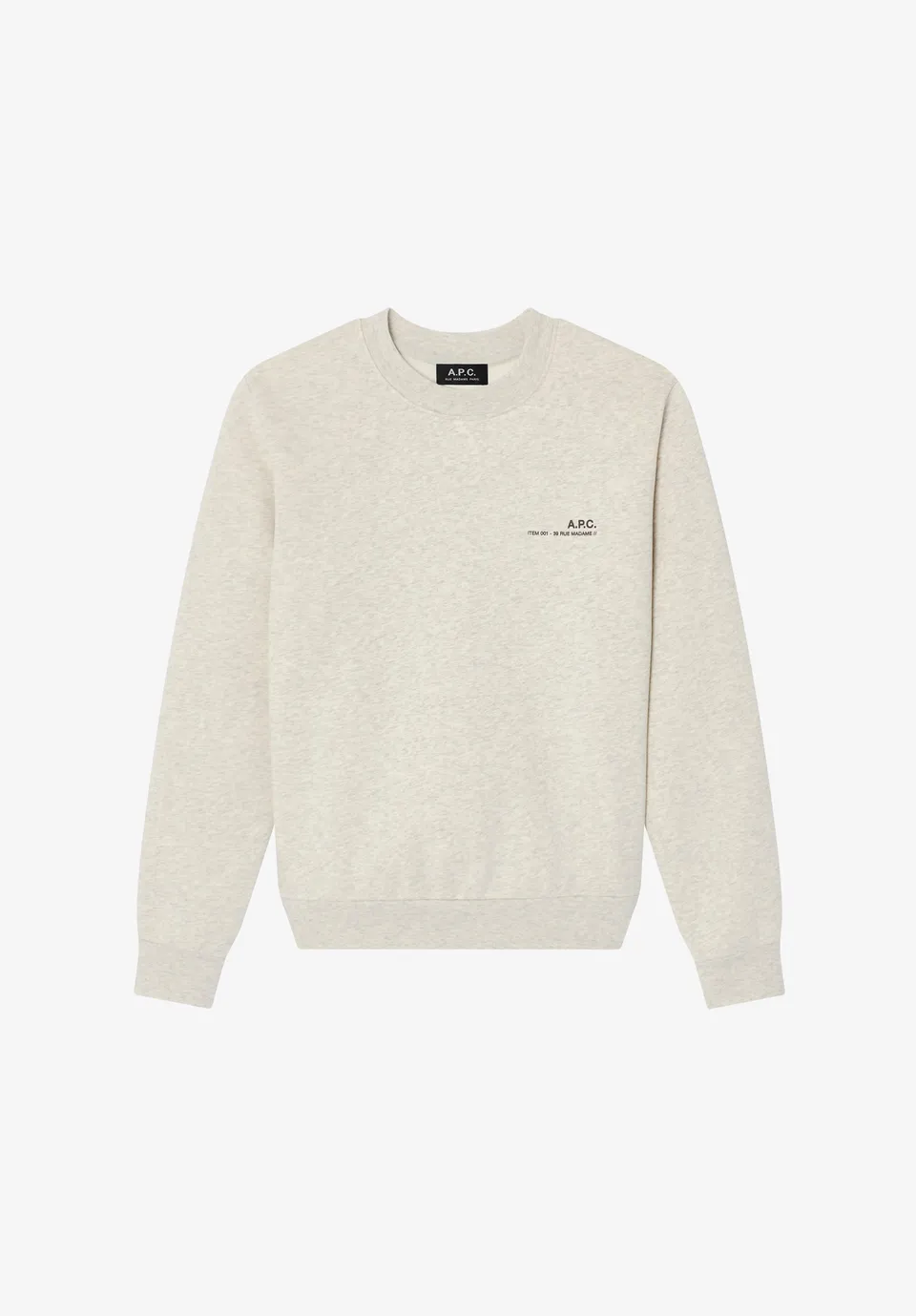 A.P.C. Standard Item Sweatshirt weiß Unisex