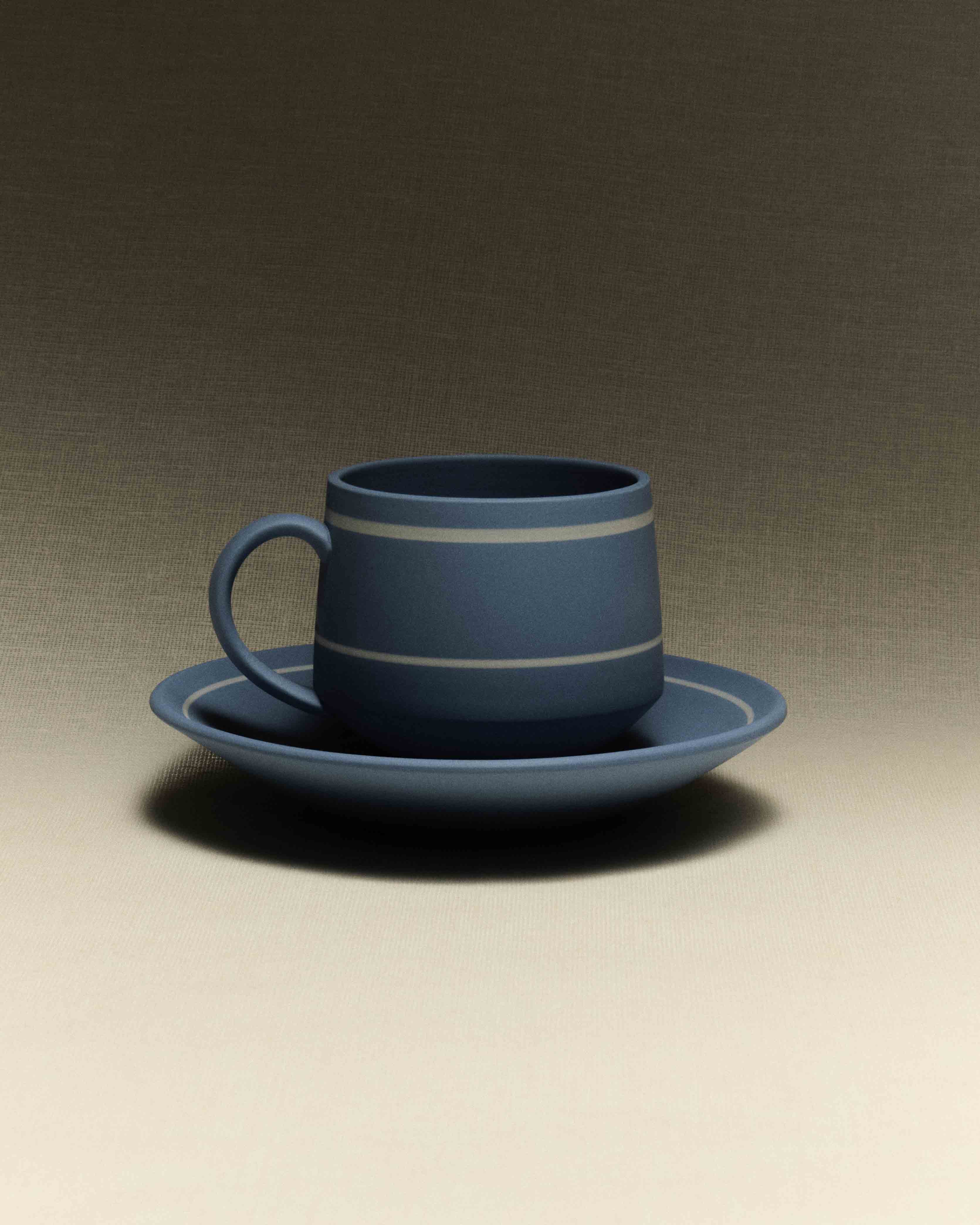 J.W.Anderson Tea Cup & Saucer Teetasse Hellblau