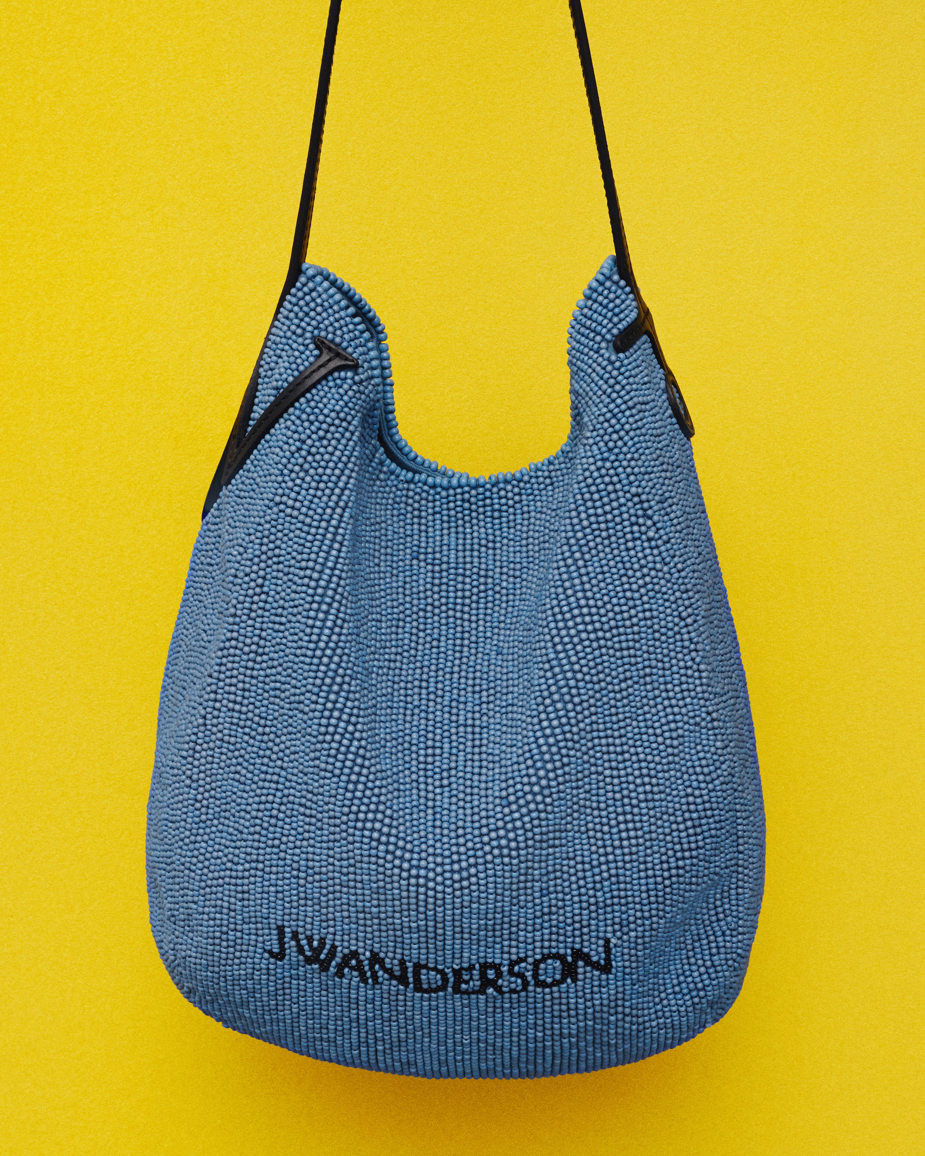 J.W.Anderson Bags Small Beaded Bulb Bag Tasche Blau
