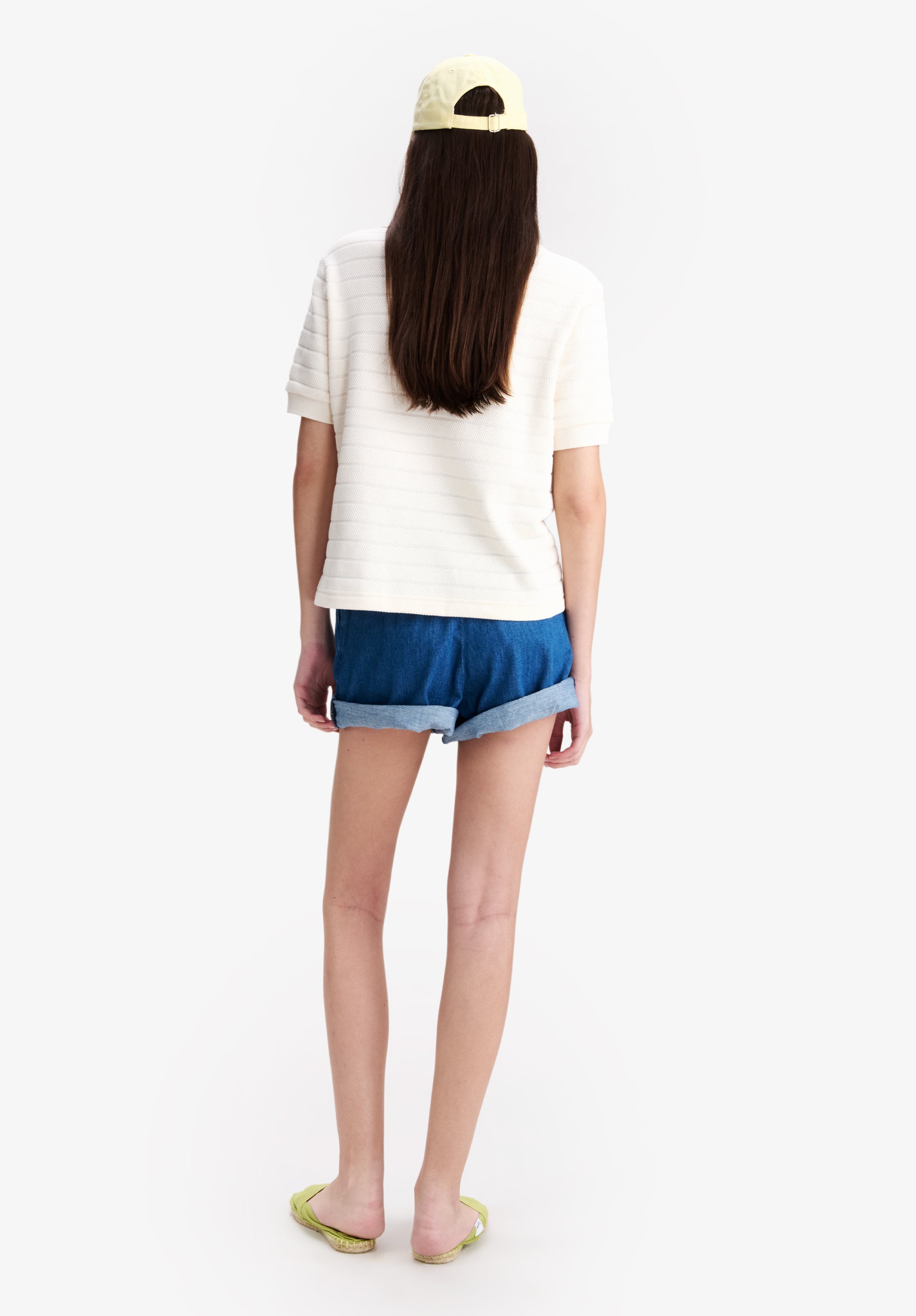 A.P.C. Nola Shorts blau mittlere Taille
