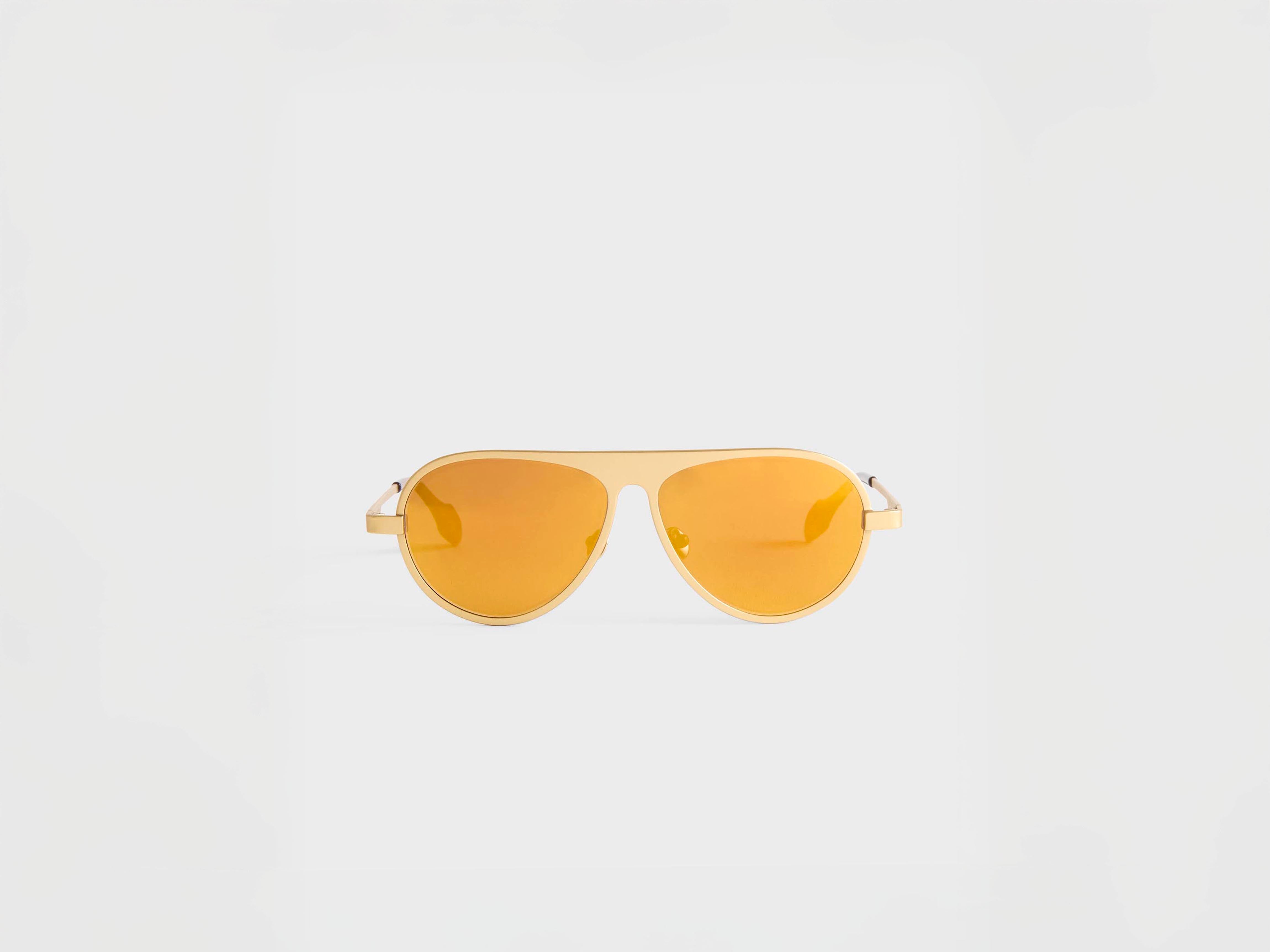 J.W.Anderson JWA05 Aviator Sonnenbrille Gold Titan