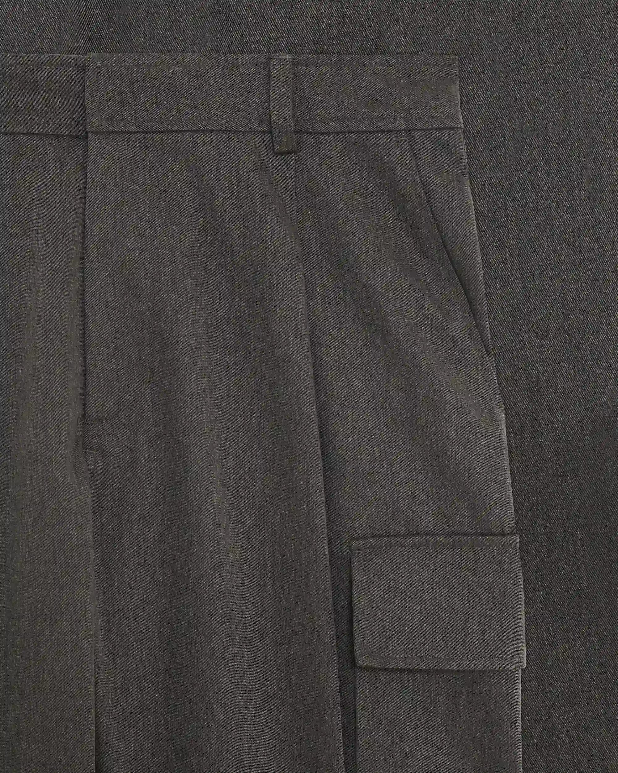 Drôle De Monsieur Cargo Pants Cargohose Grau Baumwollmix