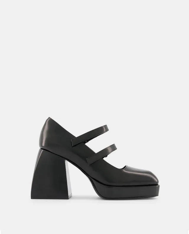 Nodaleto Bulla Babies 90 Mary Janes Black Glassed