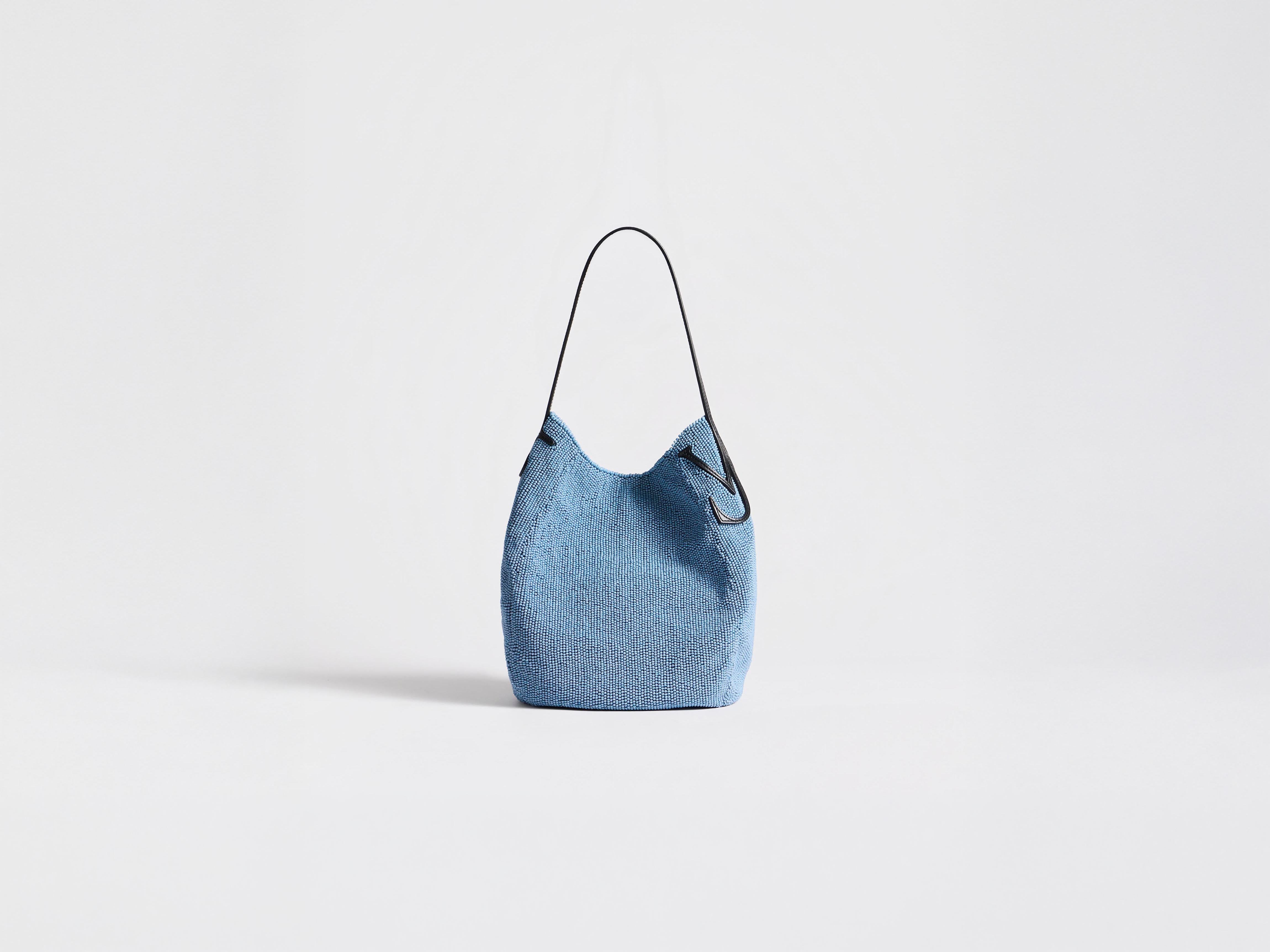 J.W.Anderson Bags Small Beaded Bulb Bag Tasche Blau