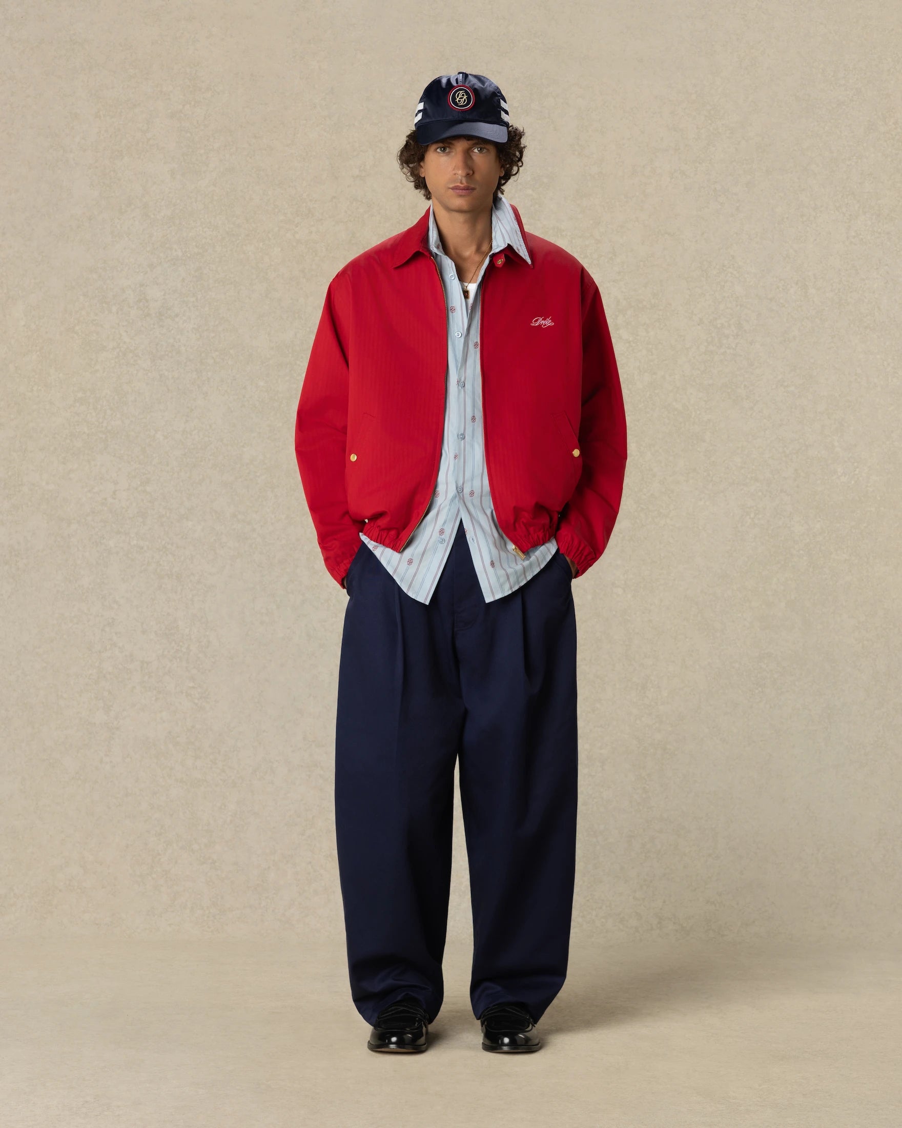 Drôle De Monsieur Drôle Jacke Rot Baumwolle Stickerei