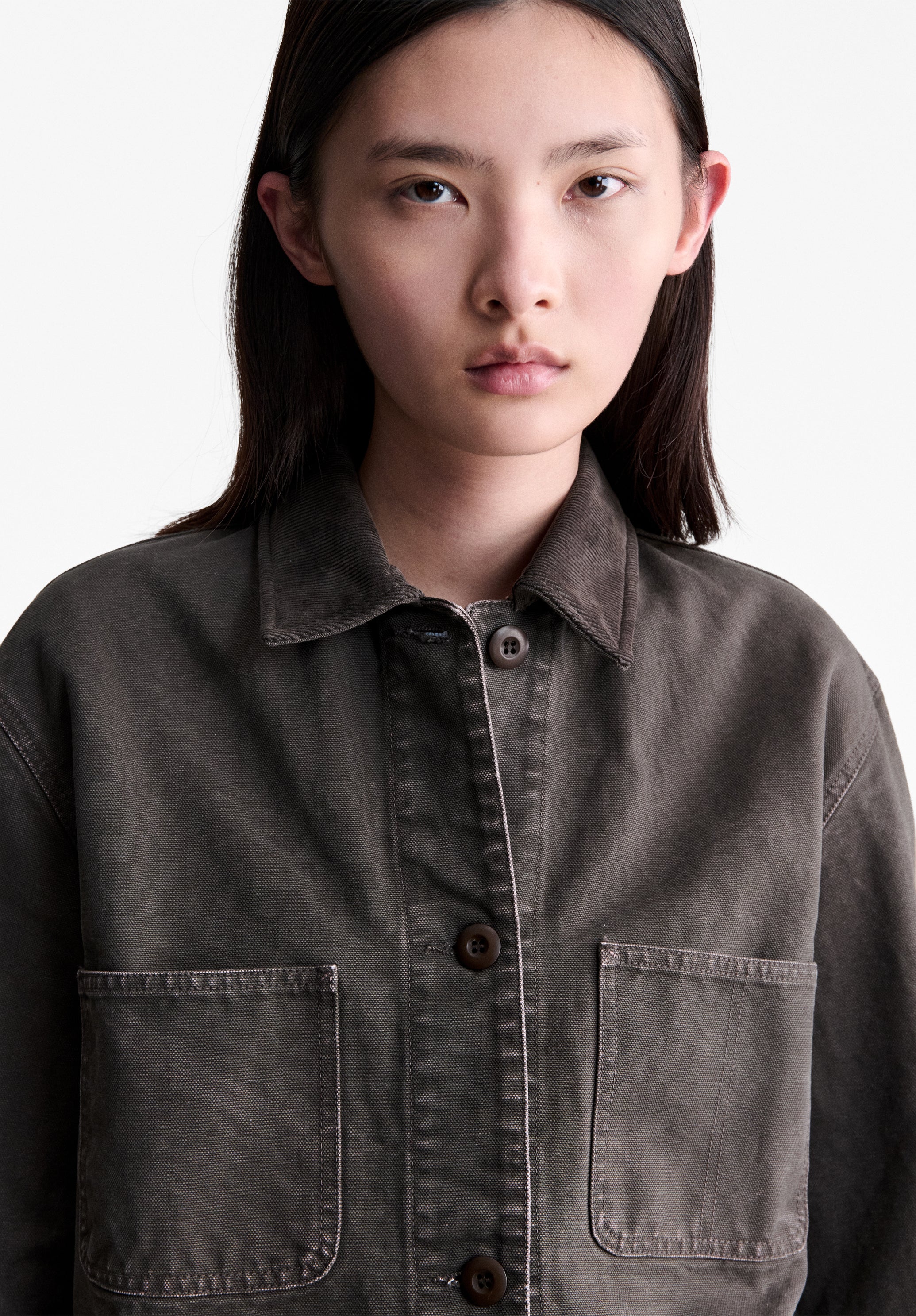 A.P.C. Workwear-Jacke Canvas braun