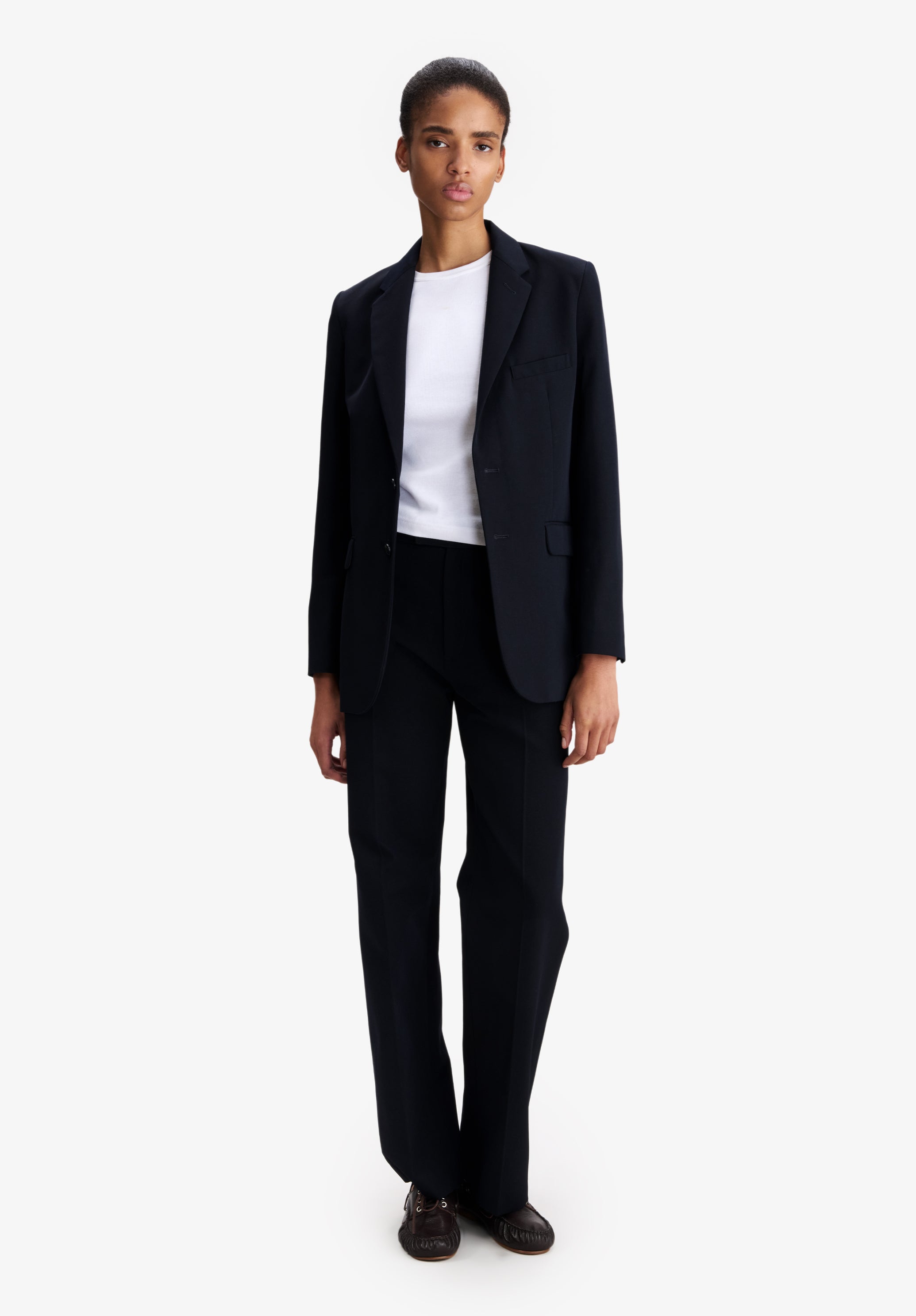 A.P.C. marineblaue Anzughose Hose 38 gerader Schnitt