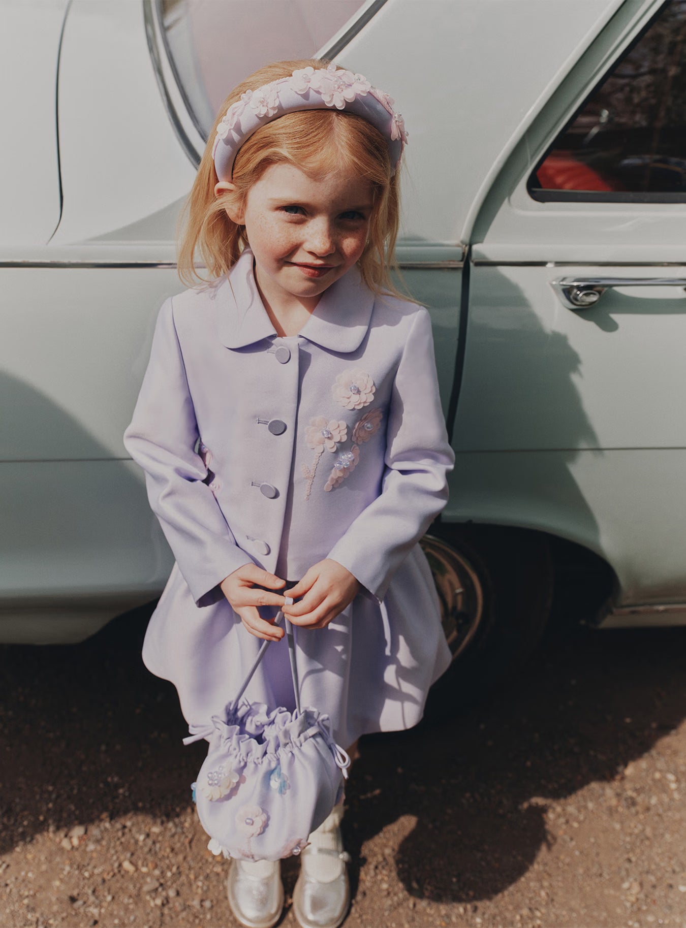 Self Portrait Lilac Taffeta Skort Hosenrock Lila Taft Kinder