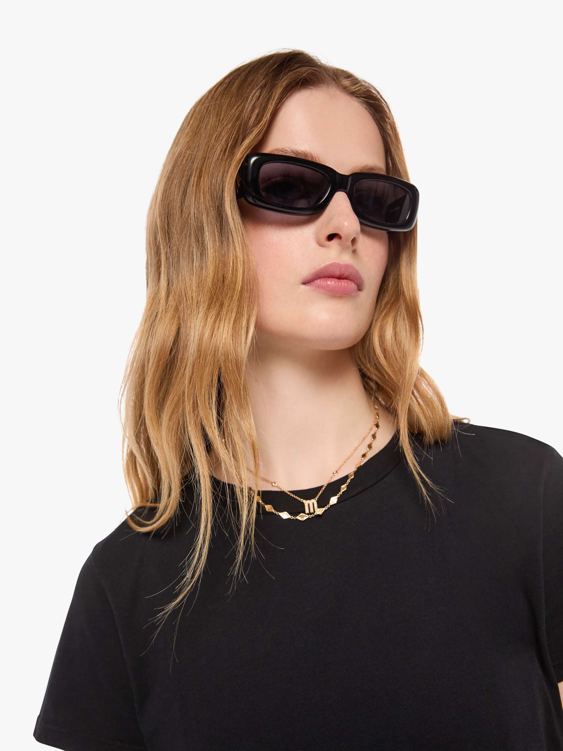 Mother The Lil Goodie Goodie T-Shirt Schwarz Supima Baumwolle