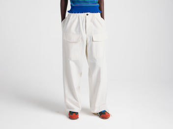 J.W.Anderson Parachute Track Pants Grün Damen Hornknopf