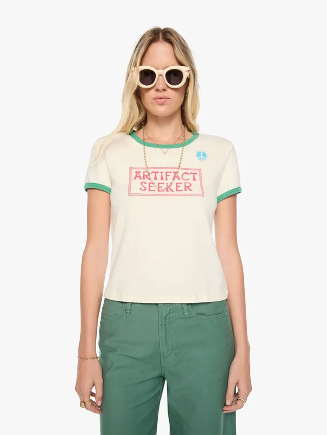 Mother The Itty Bitty Ringer T-Shirt Artifact Seeker Creme