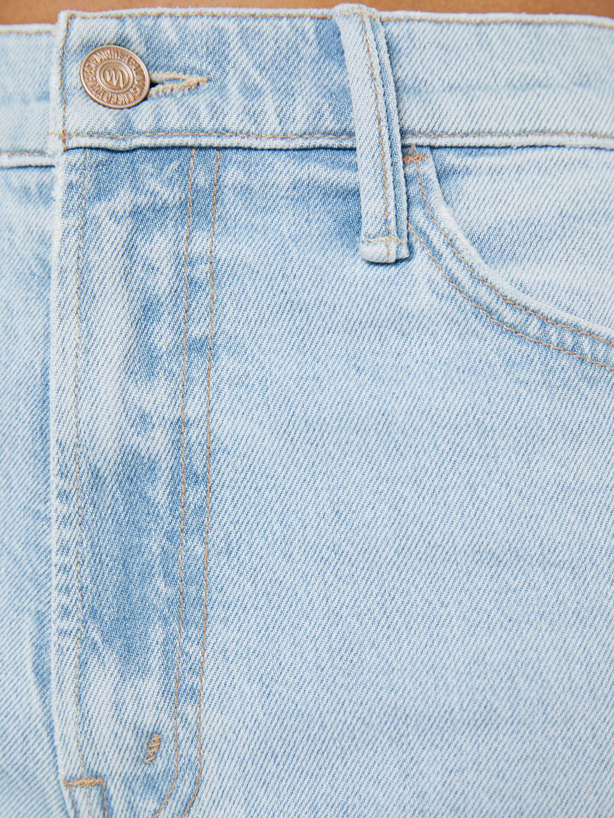 MOTHER Lil Hustler Petite Jeans Bring The Cooler Hellblau