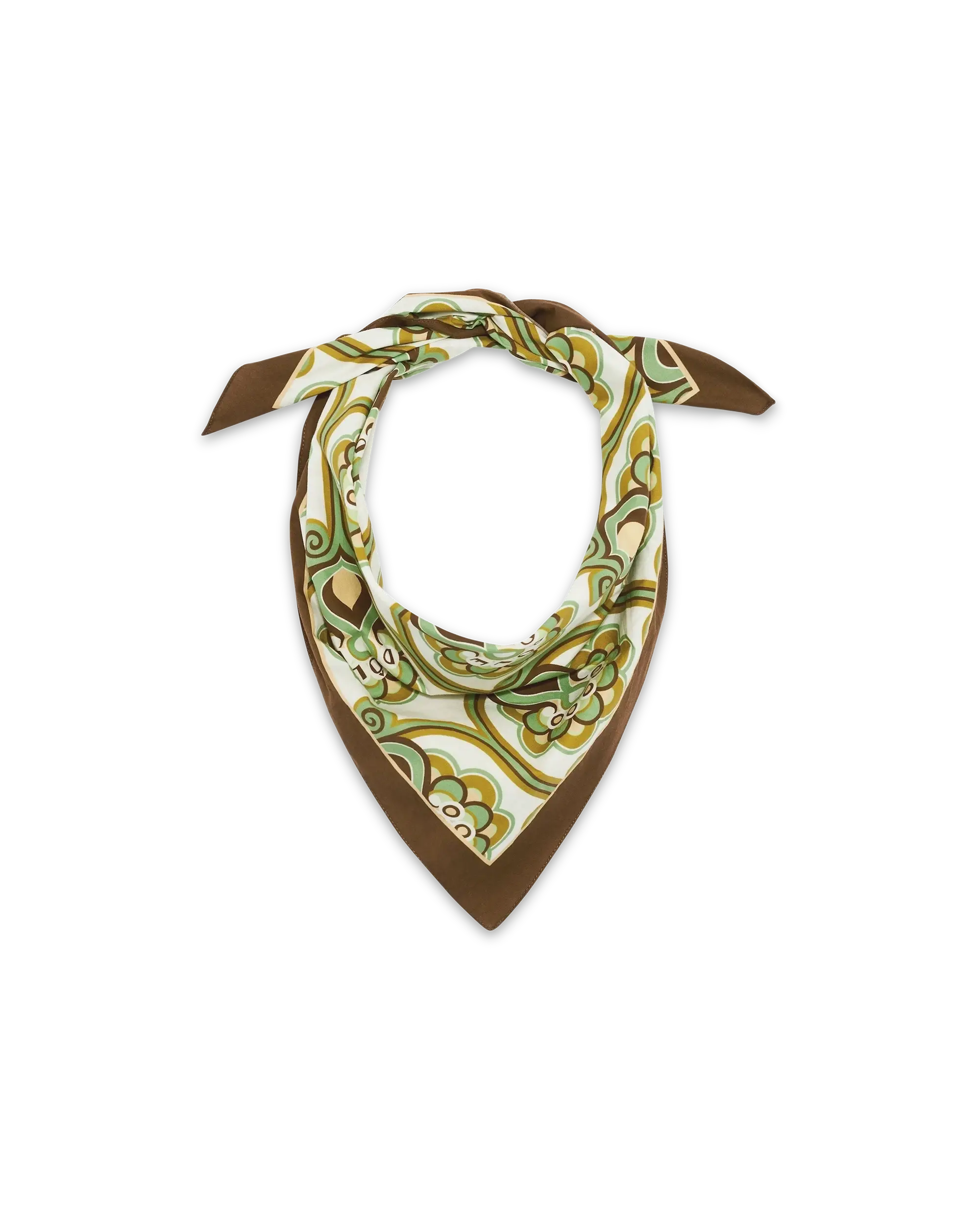 Drôle De Monsieur Foulard Tapisserie Florale Tuch Grün 60x60