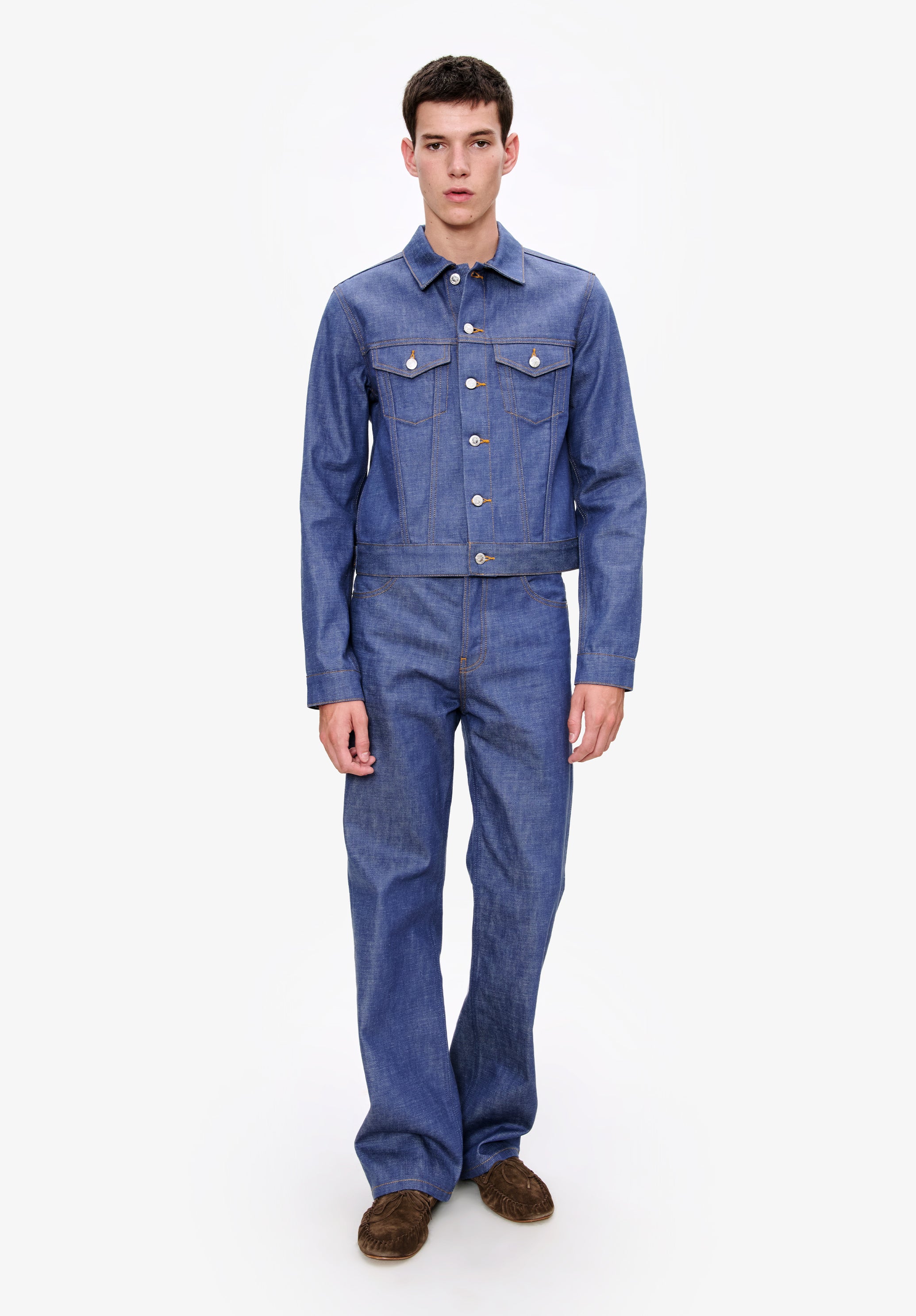 A.P.C. Lenny Jacke Kurz Blau Brusttaschen