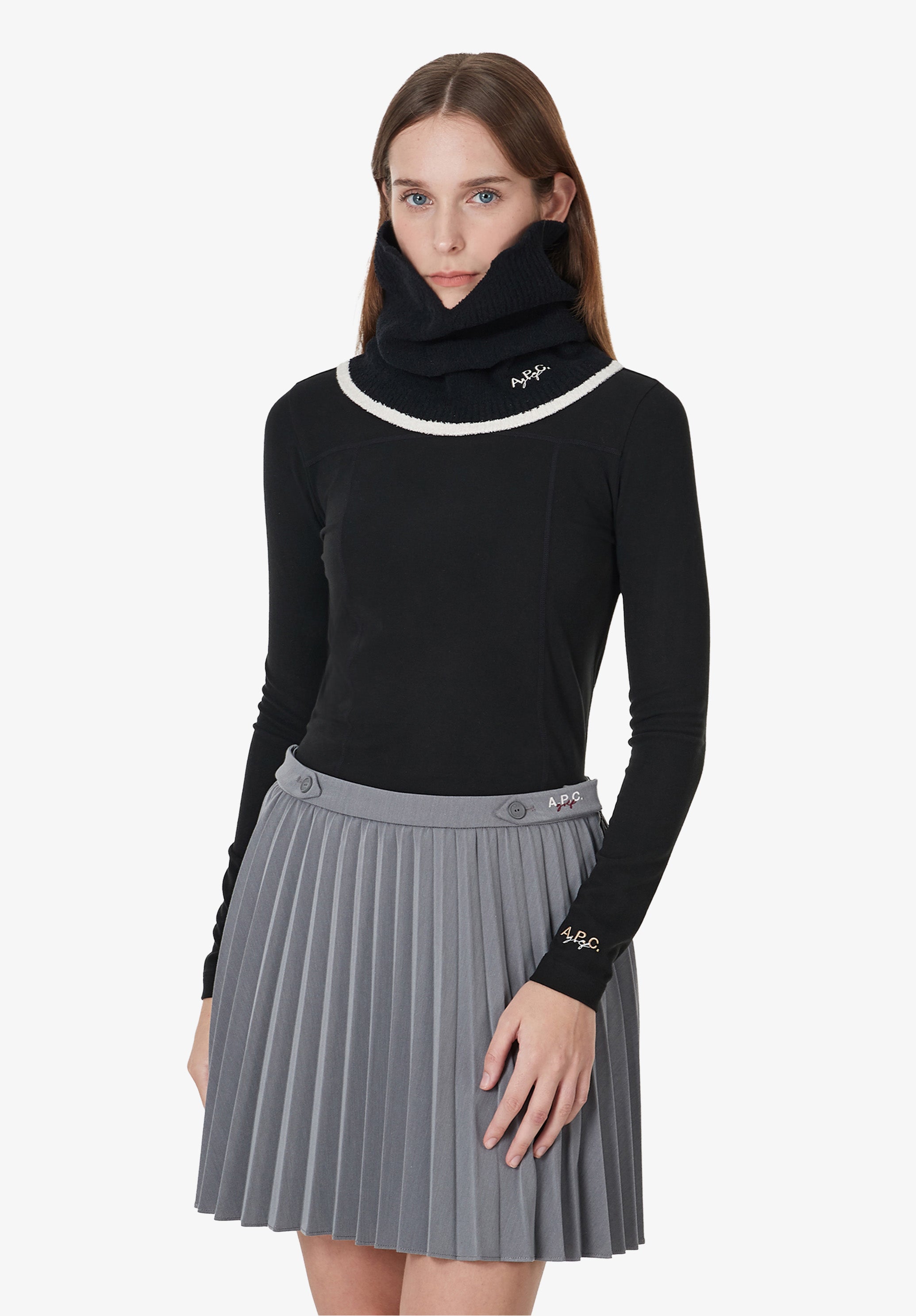 A.P.C. Golf Halstuch Schal Weiß TU