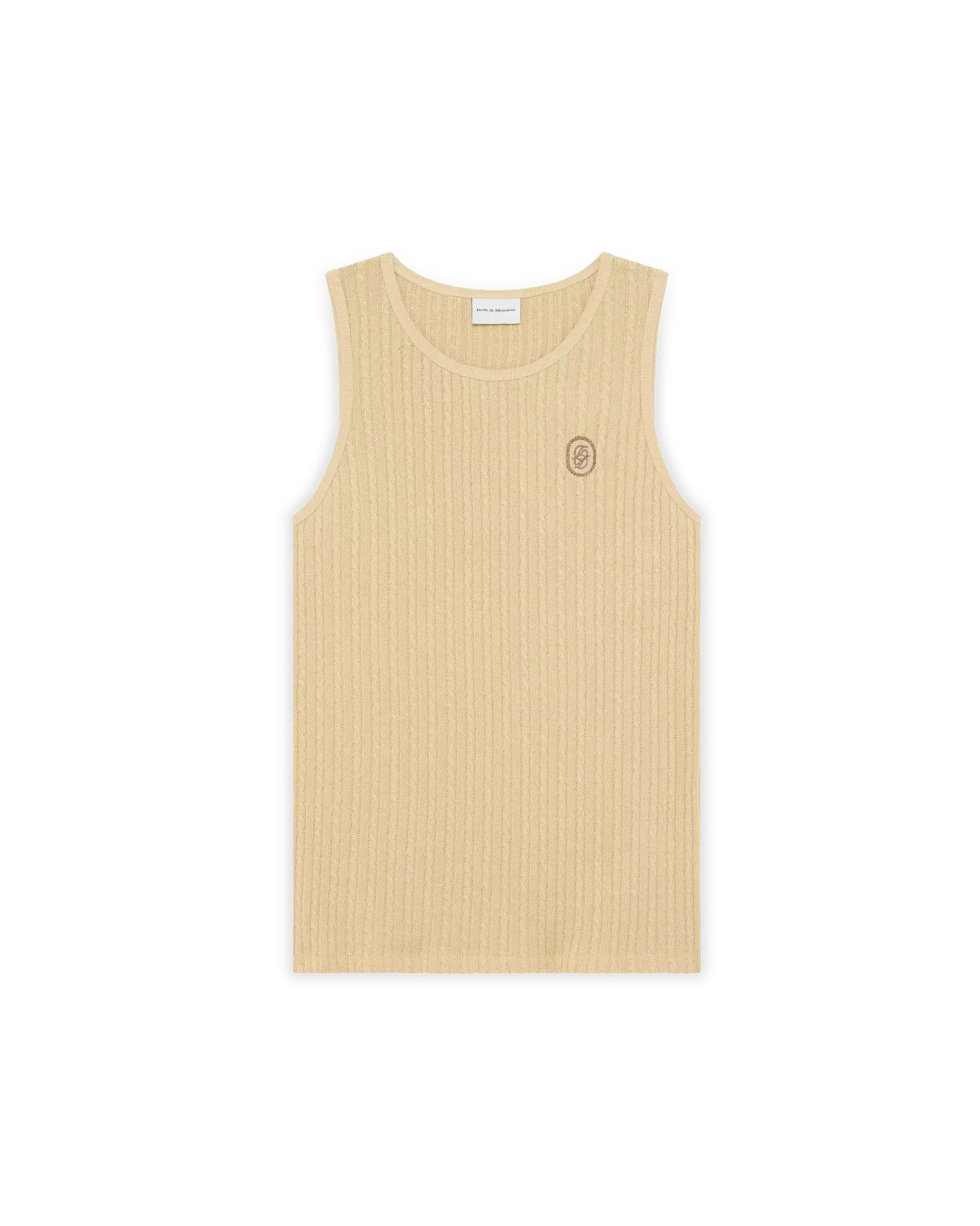 Drôle De Monsieur Le Débardeur D Miroir Tank Top Beige