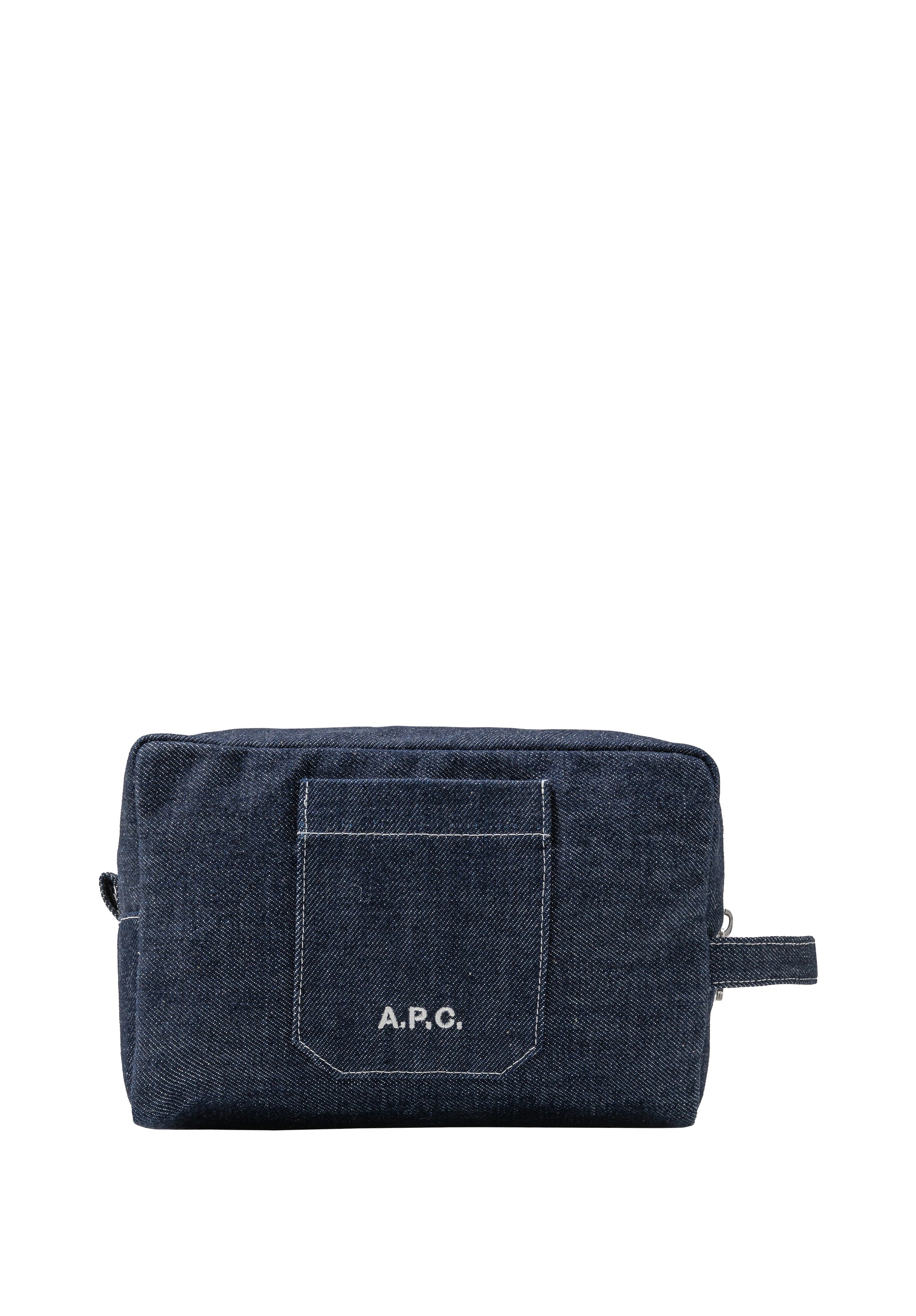 A.P.C. Toilettentasche Kulturbeutel mit Griff Logo