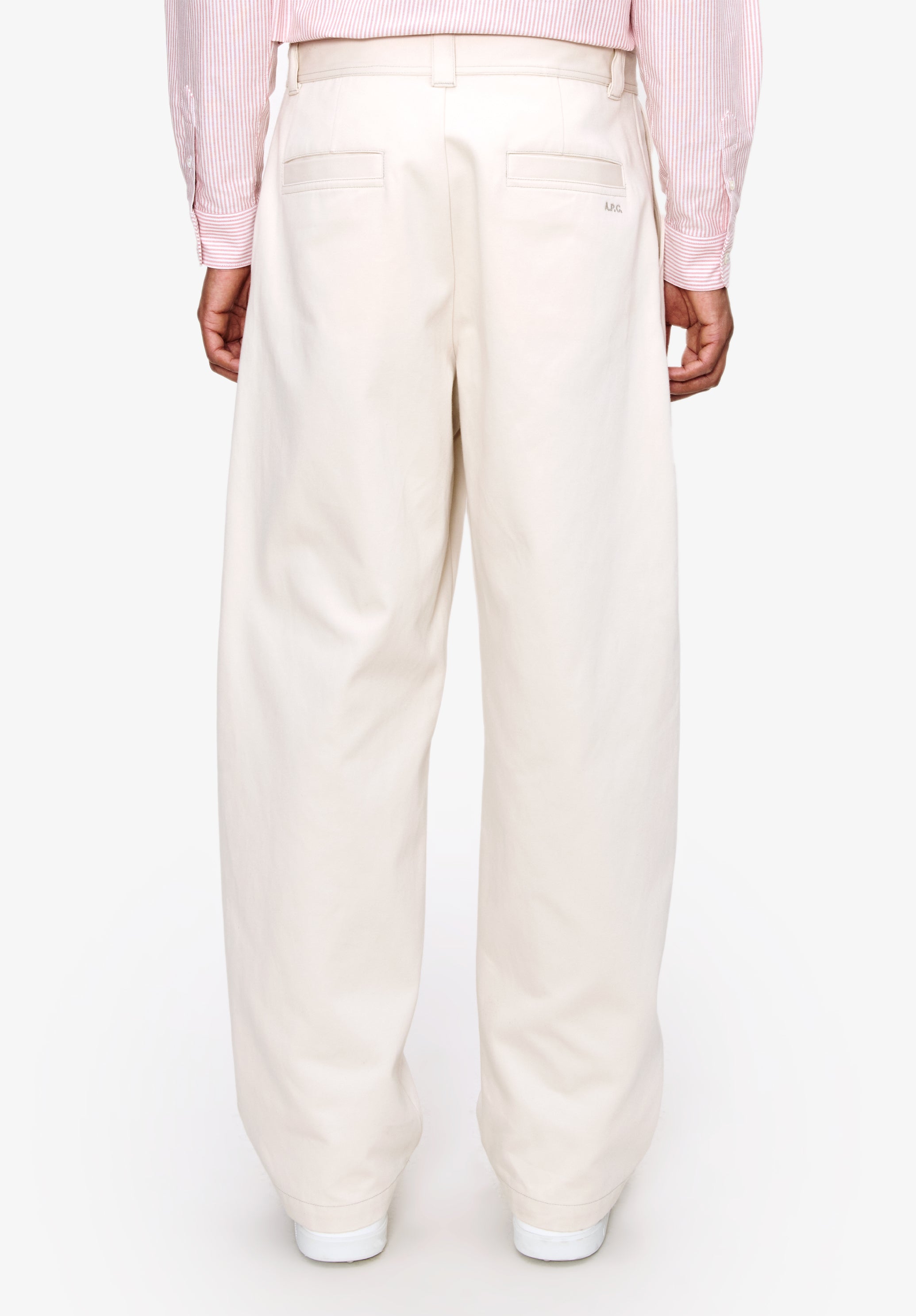 A.P.C. Dan Chinohose weiss Baumwolle Moleskin