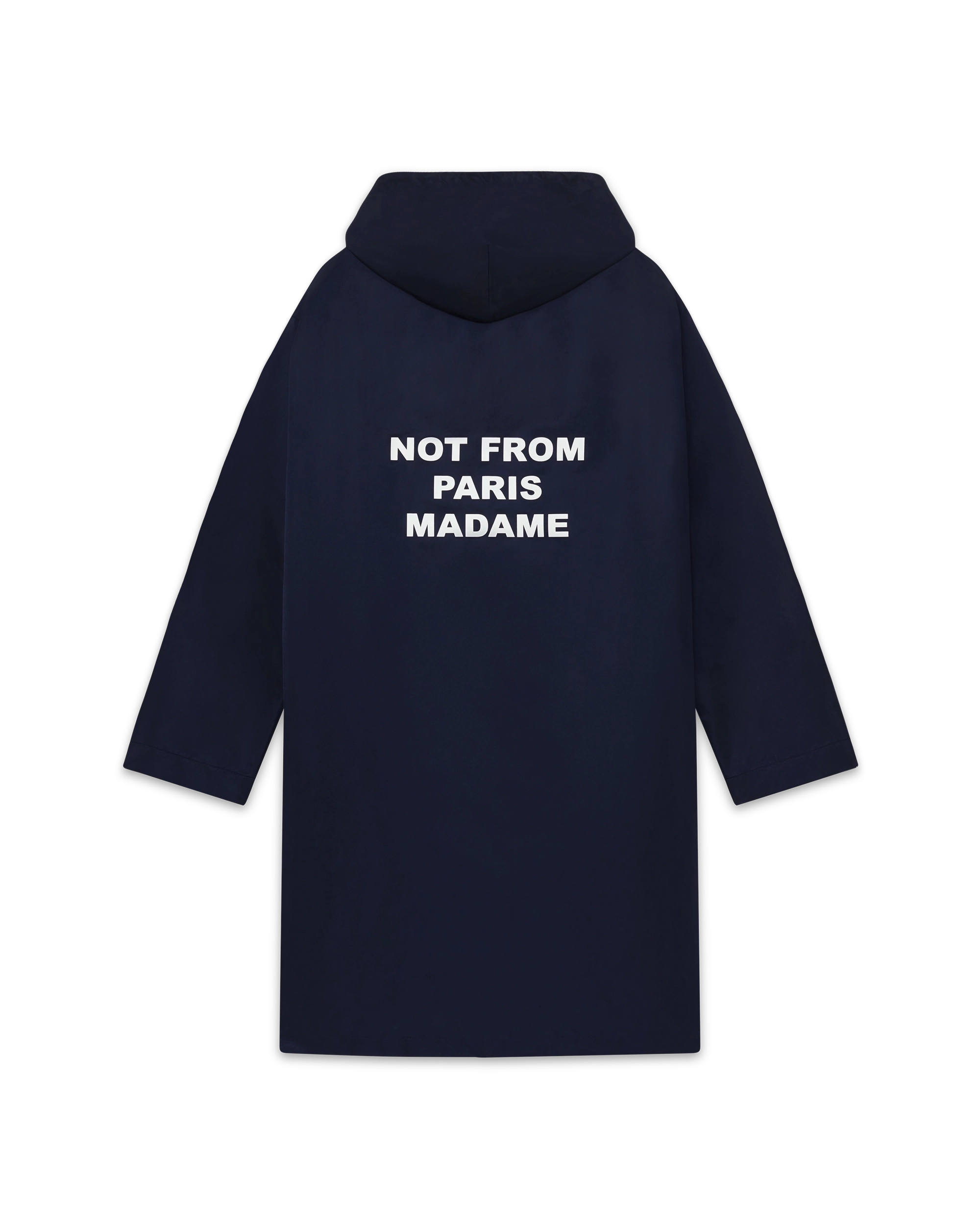Drôle De Monsieur Parka Slogan Parka Navy Nylon