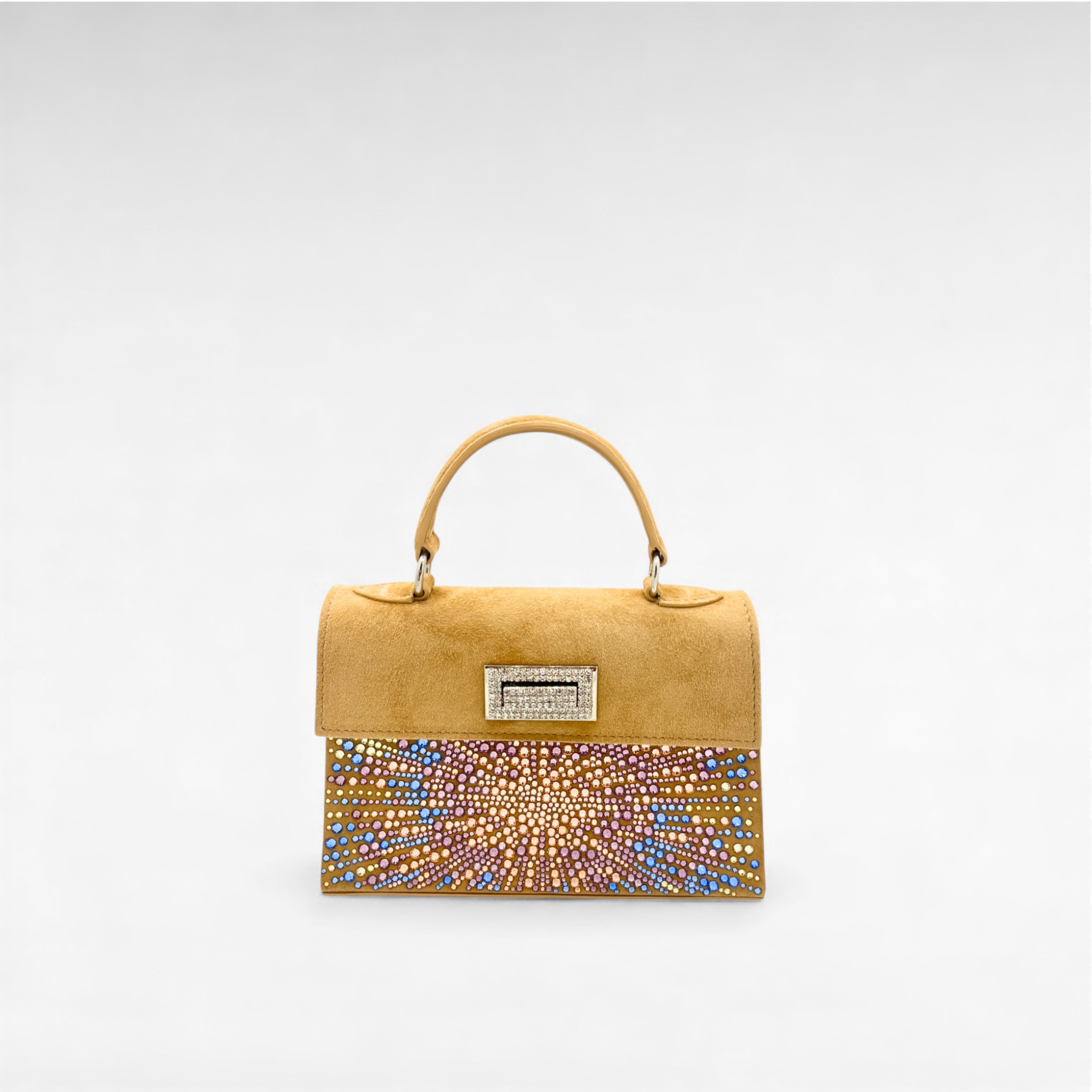 Gedebe Sophie Mini Tasche Suede Kristall 19 cm