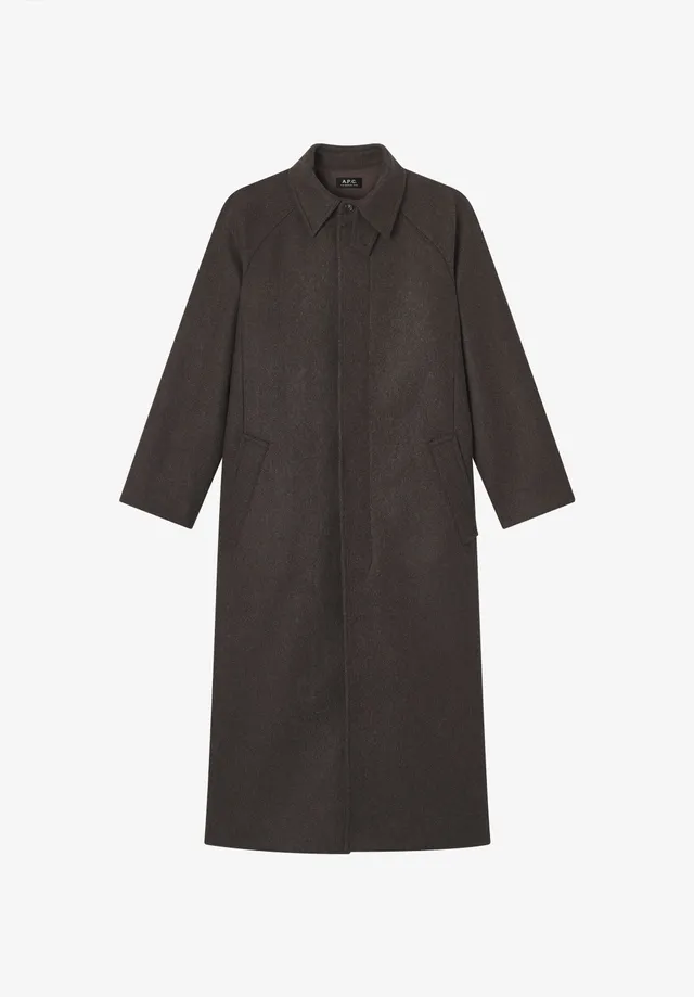 A.P.C. Mac Mantel Braun Oversize Wolle 42