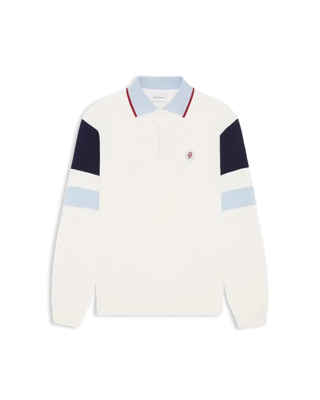 Drôle De Monsieur Polo D Miroir Color Block Polo Off-White