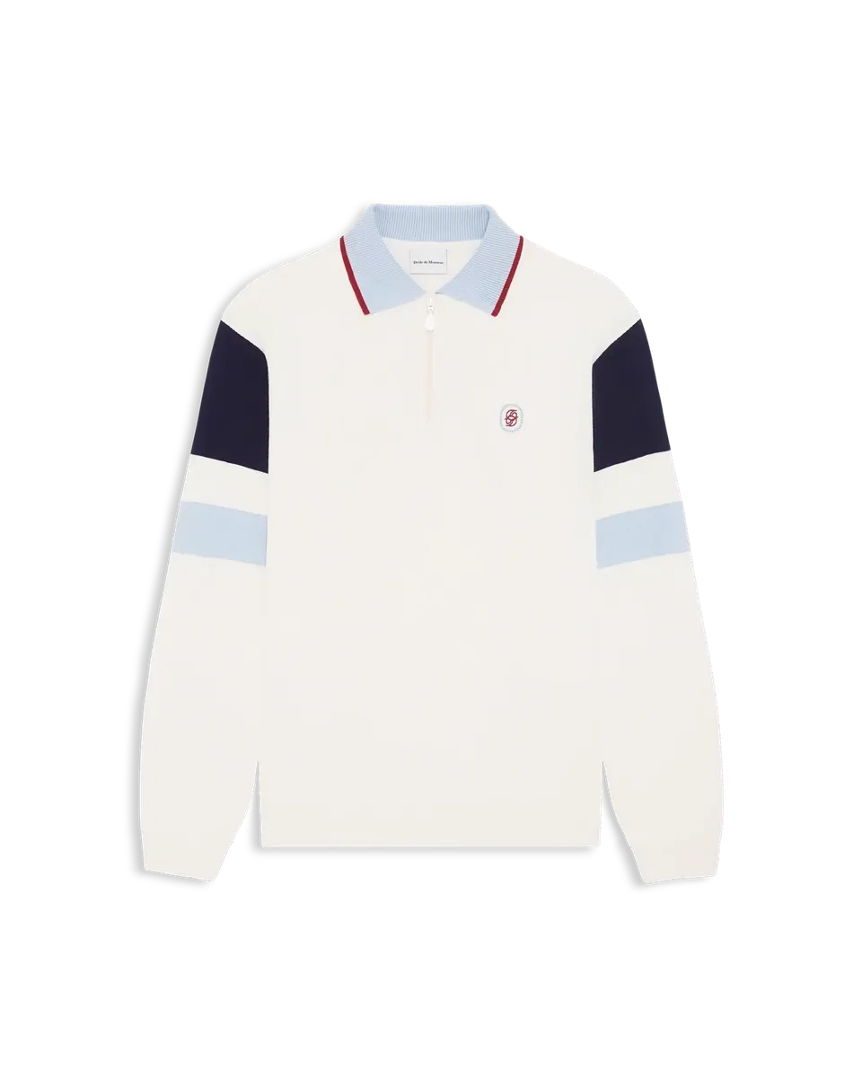 Drôle De Monsieur Polo D Miroir Color Block Polo Off-White