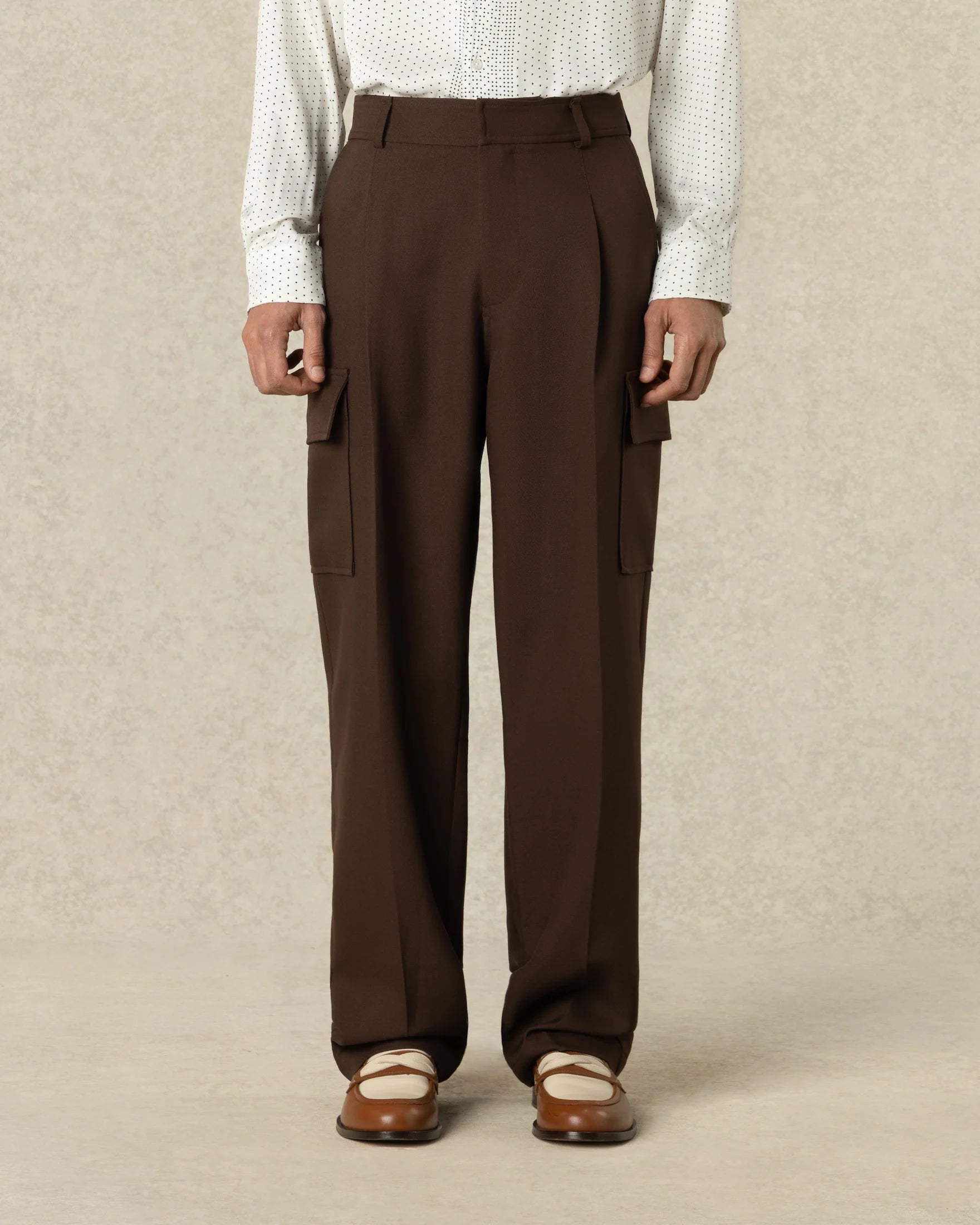 Drôle De Monsieur Twill Cargo Pants braun Polyester