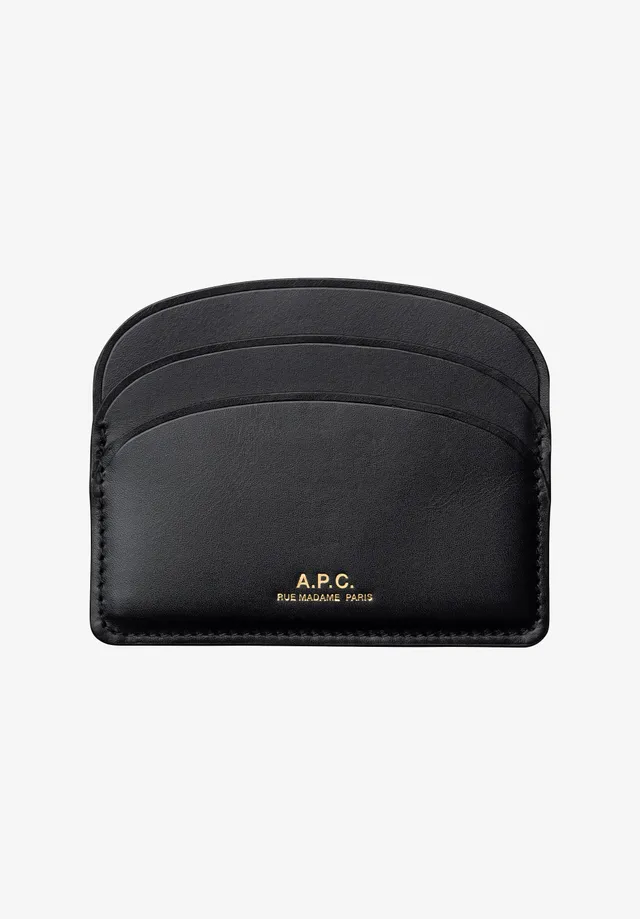 A.P.C. Demi-Lune Kartenhalter Etui Gold-Logo TU