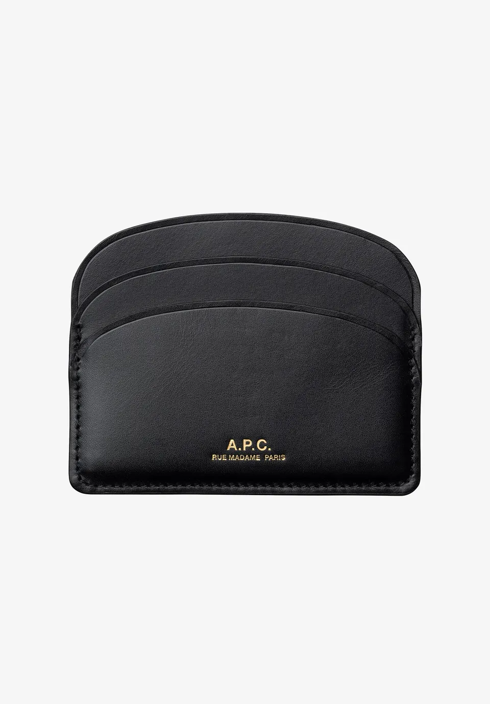 A.P.C. Demi-Lune Kartenhalter Etui Gold-Logo TU