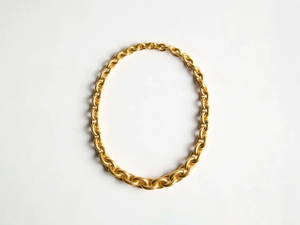 J.W.Anderson Fine Jewellery Chain-Link Halskette 18kt Gelbgold