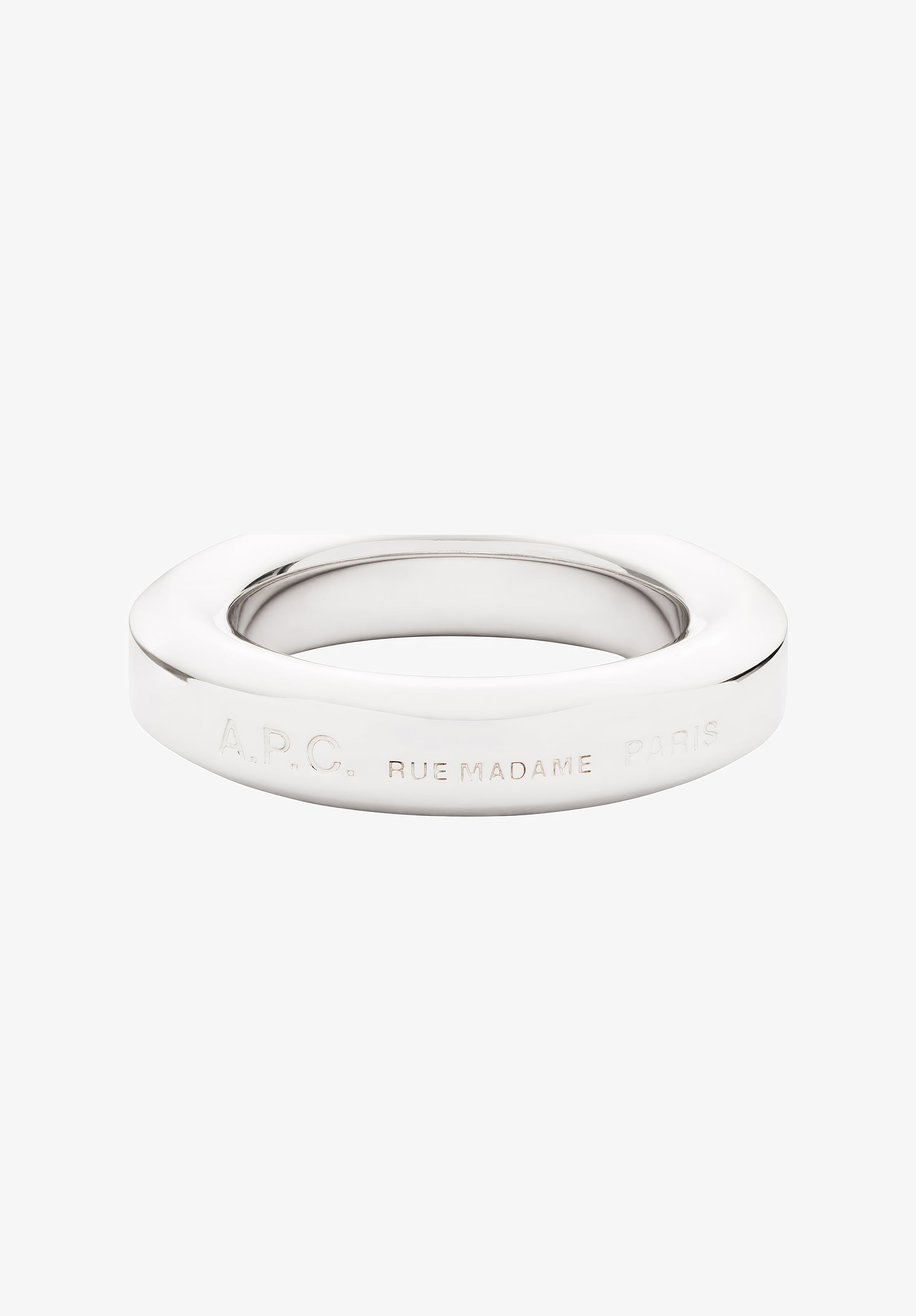 A.P.C. Angle Ring Messing Unisex graviert