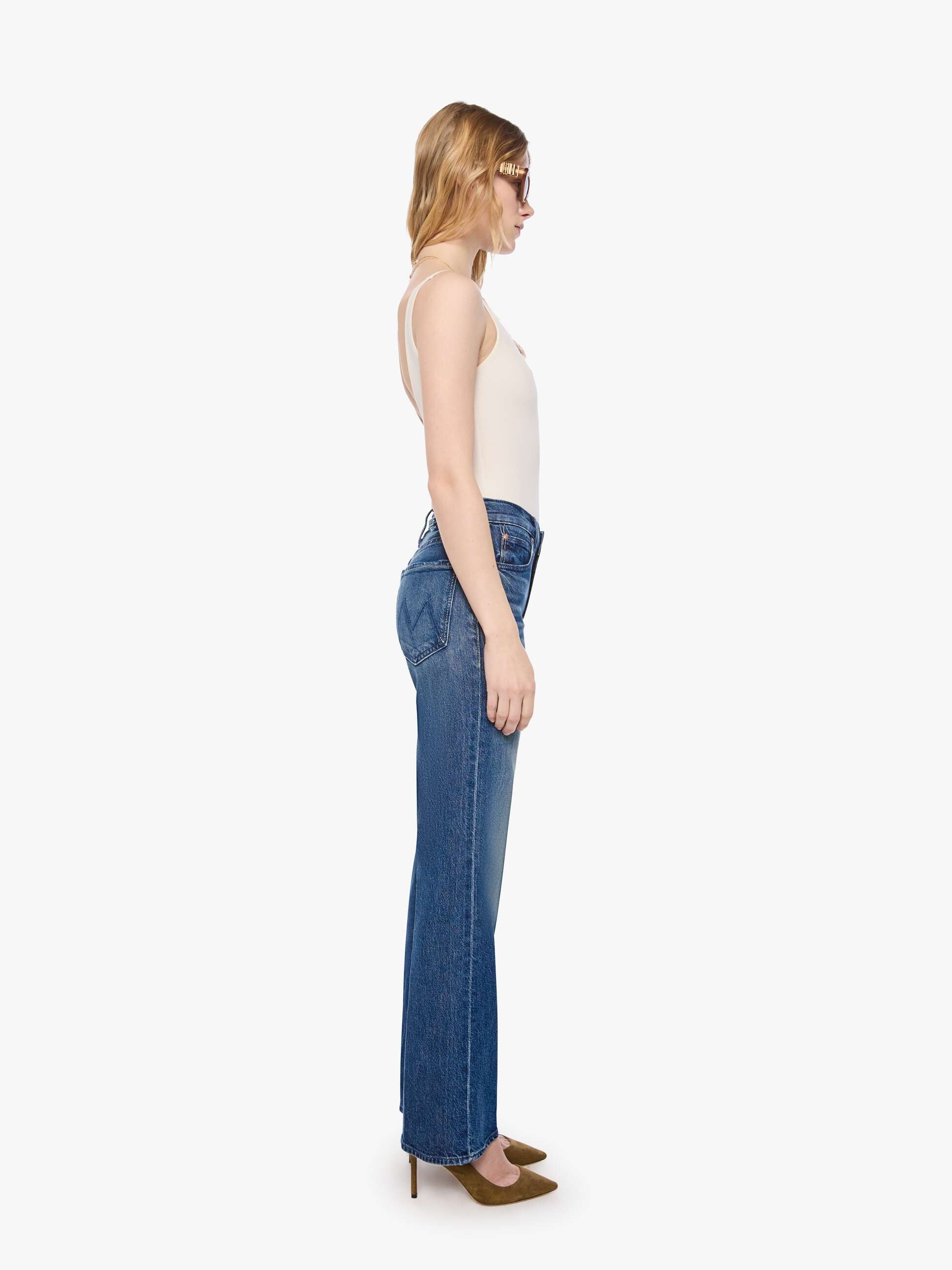 Mother Petites The Lil Kick It Jeans Which Is Witch Blau