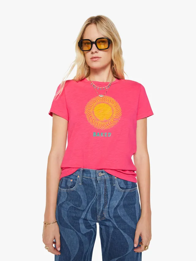 Mother The Sinful Baked T-Shirt Rosa Sonne Baumwolle