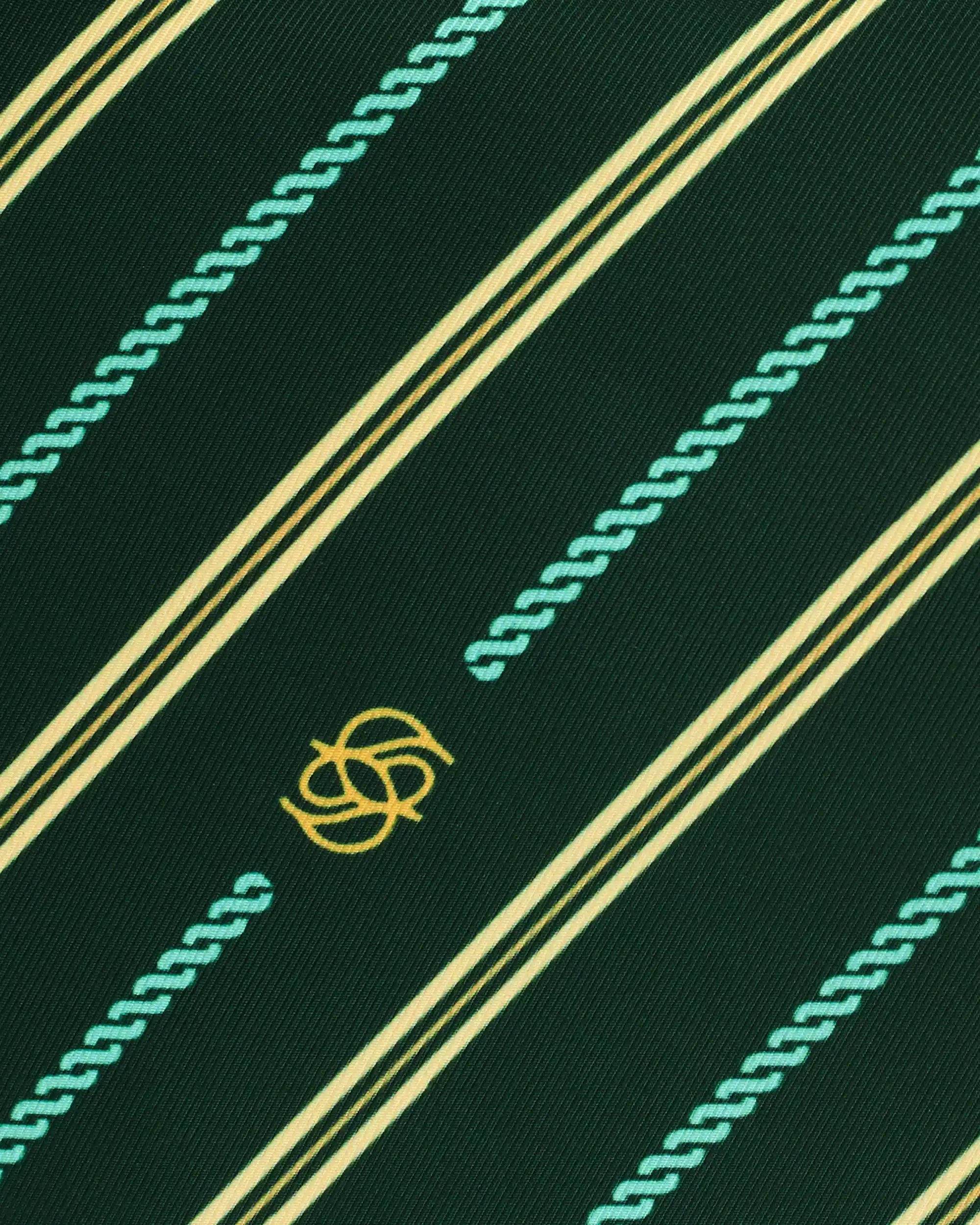 Drôle De Monsieur Monogram Pouch Dunkelgrün Nylon