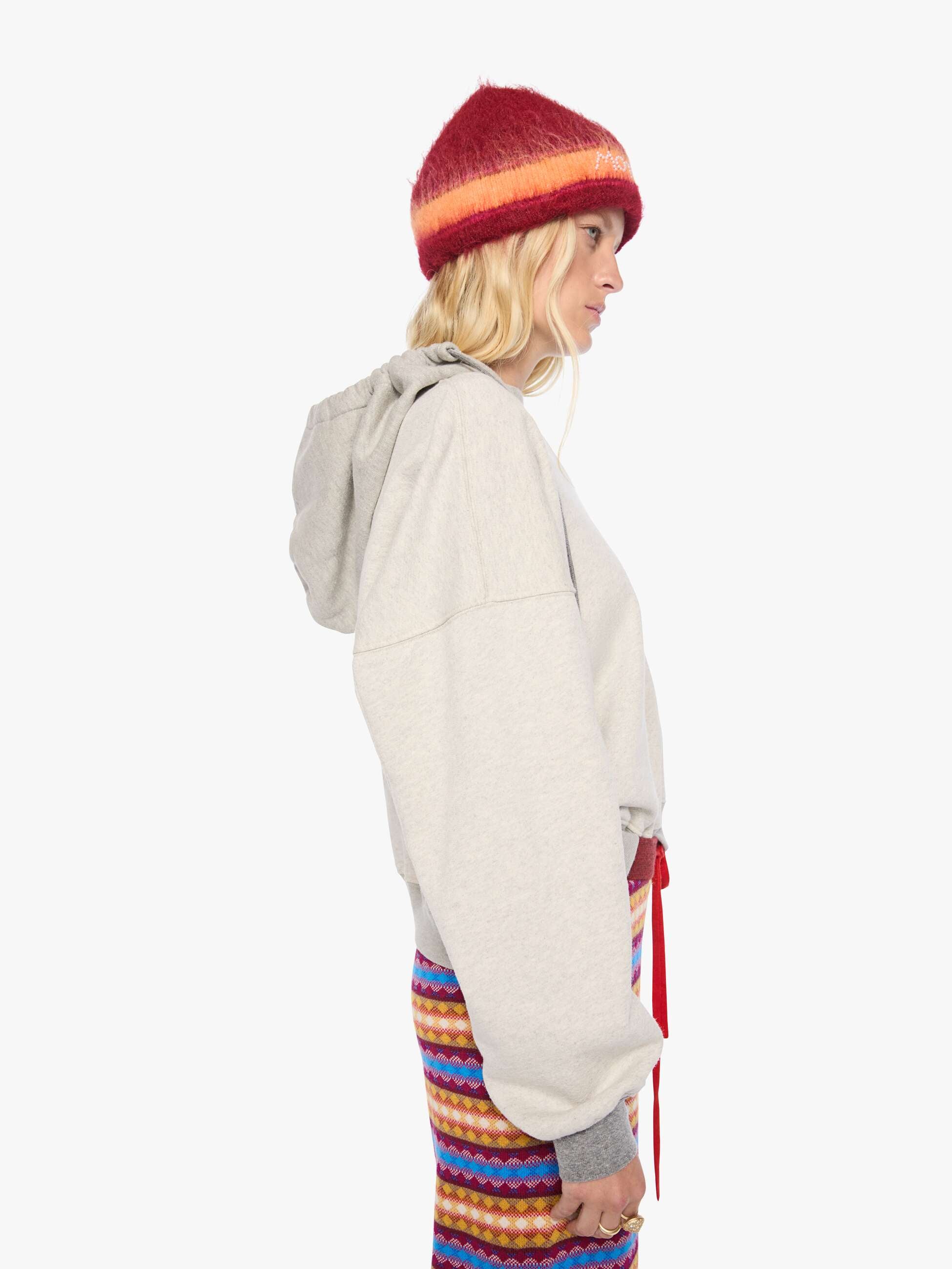 Mother Half Base Hoodie Sweatshirt Hellgrau Light Heather Grey