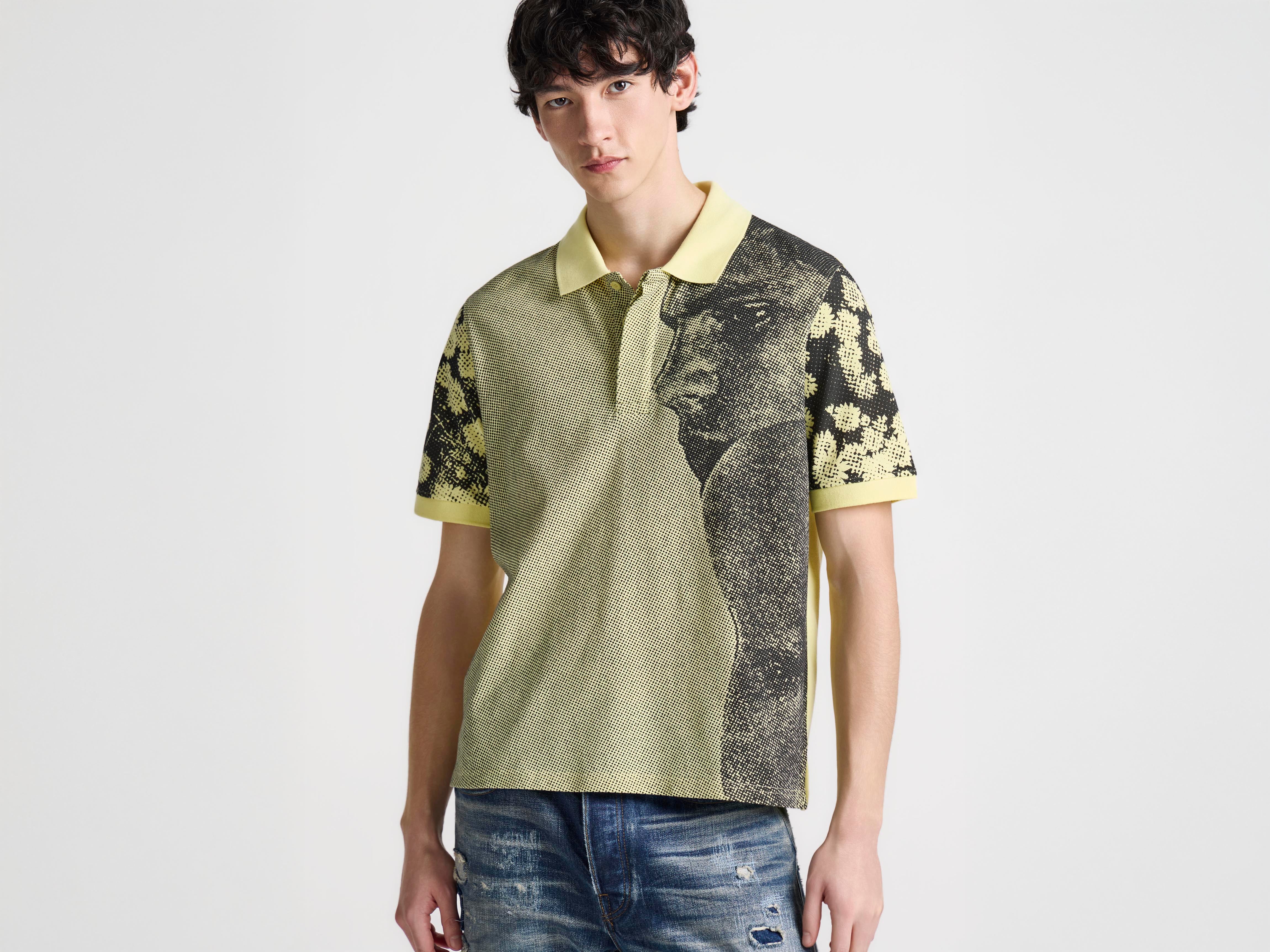 J.W. Anderson Man with Daisies Polo Hellgelb Jersey