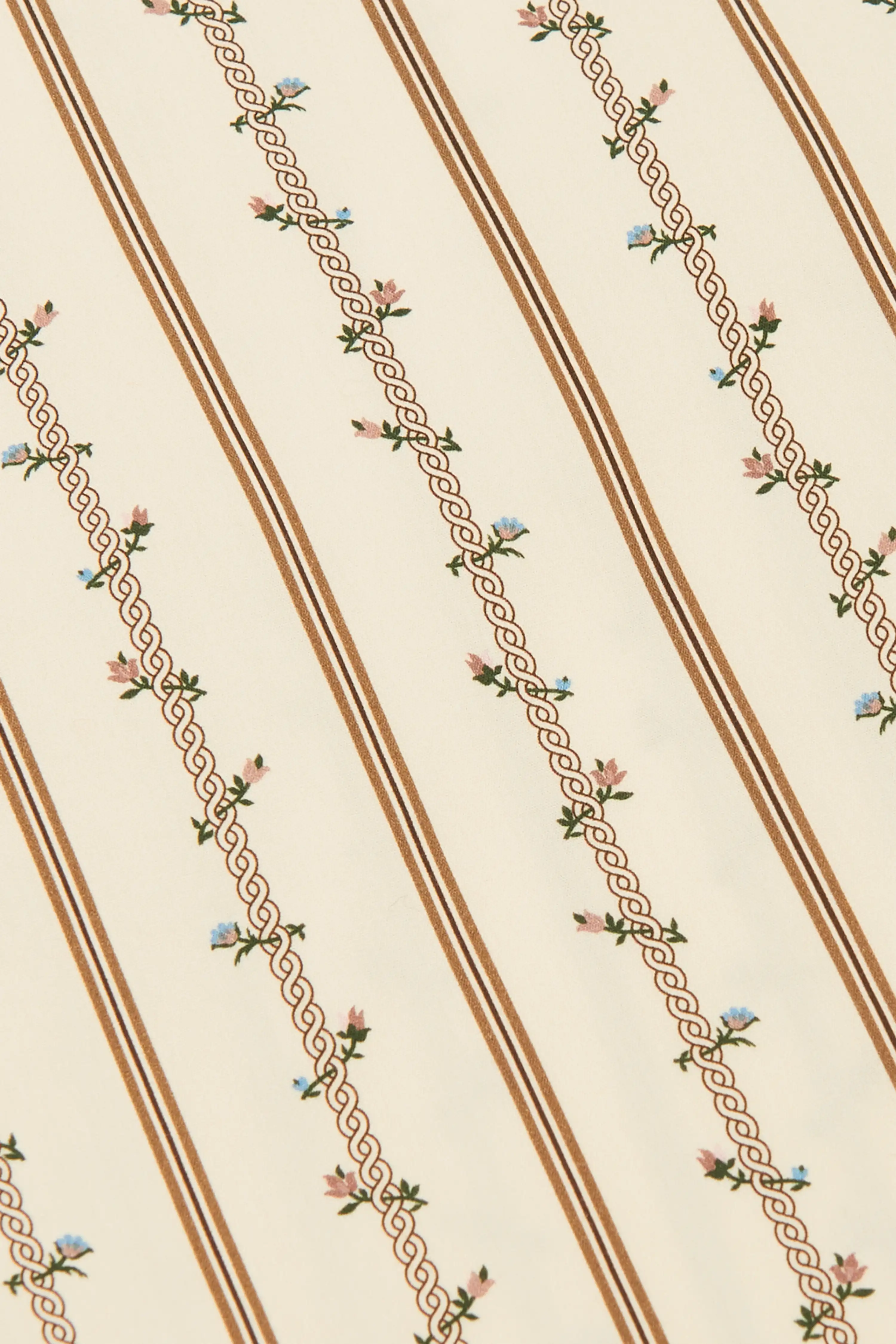 Drôle De Monsieur La Chemise Fleurs Hemd ecru Baumwolle