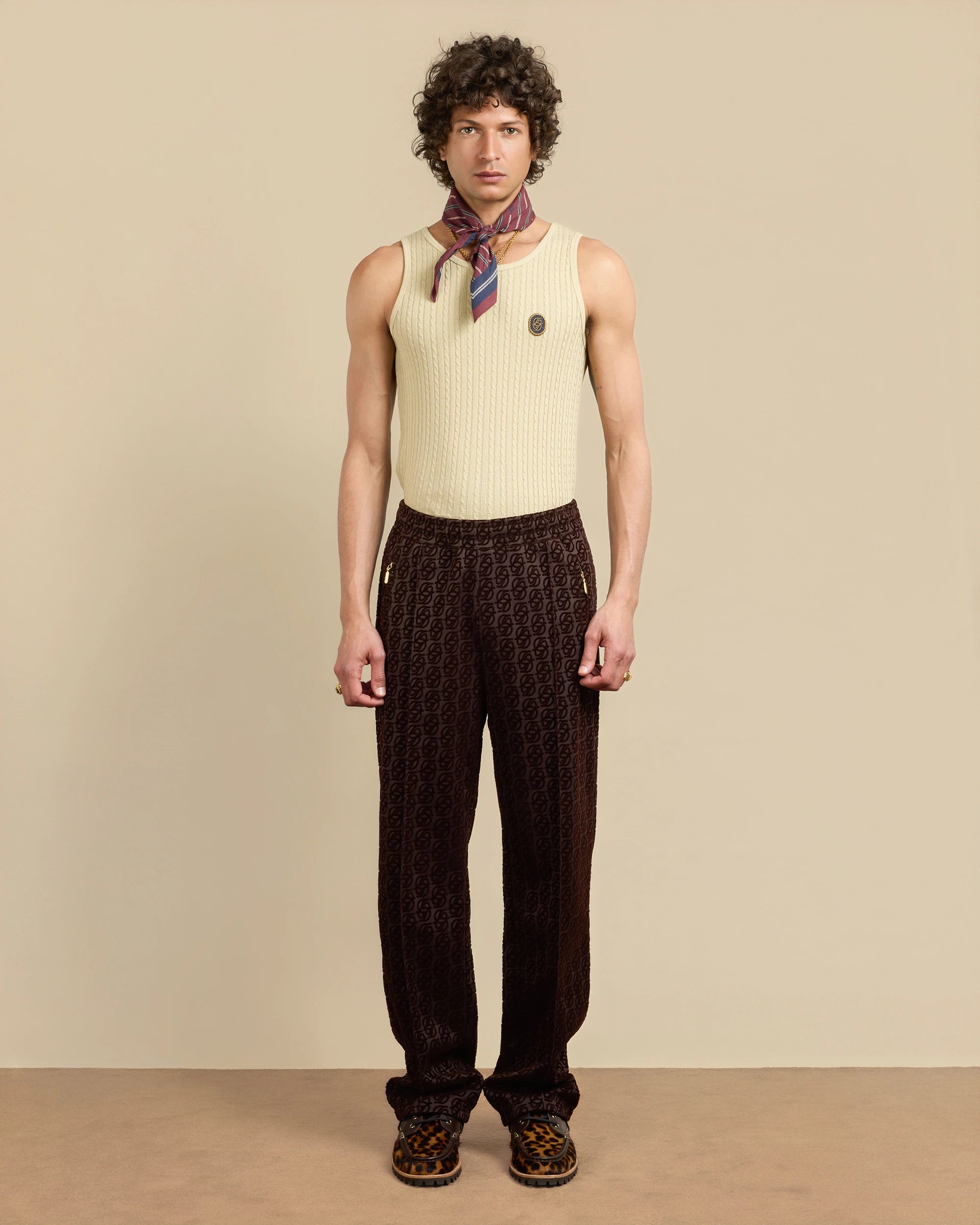Drôle de Monsieur Le Track Pants Monogramme Braun Hose
