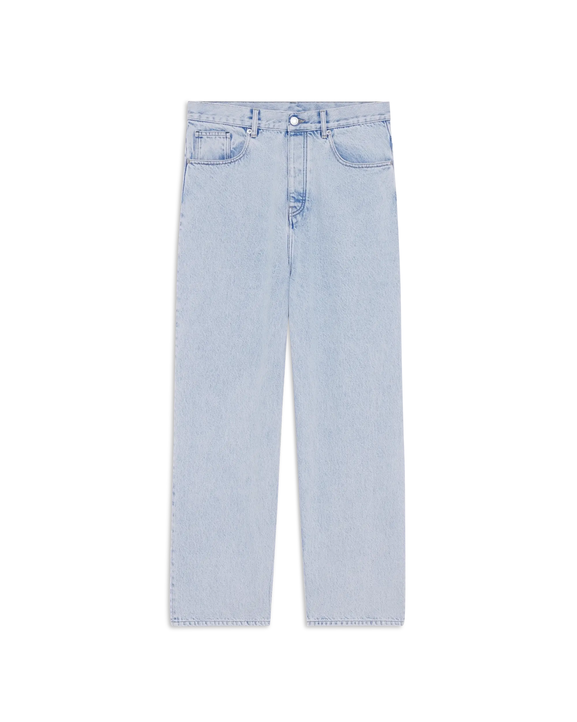 Drôle De Monsieur Jean Baggy Bleu Jeans Hellblau Baumwolle