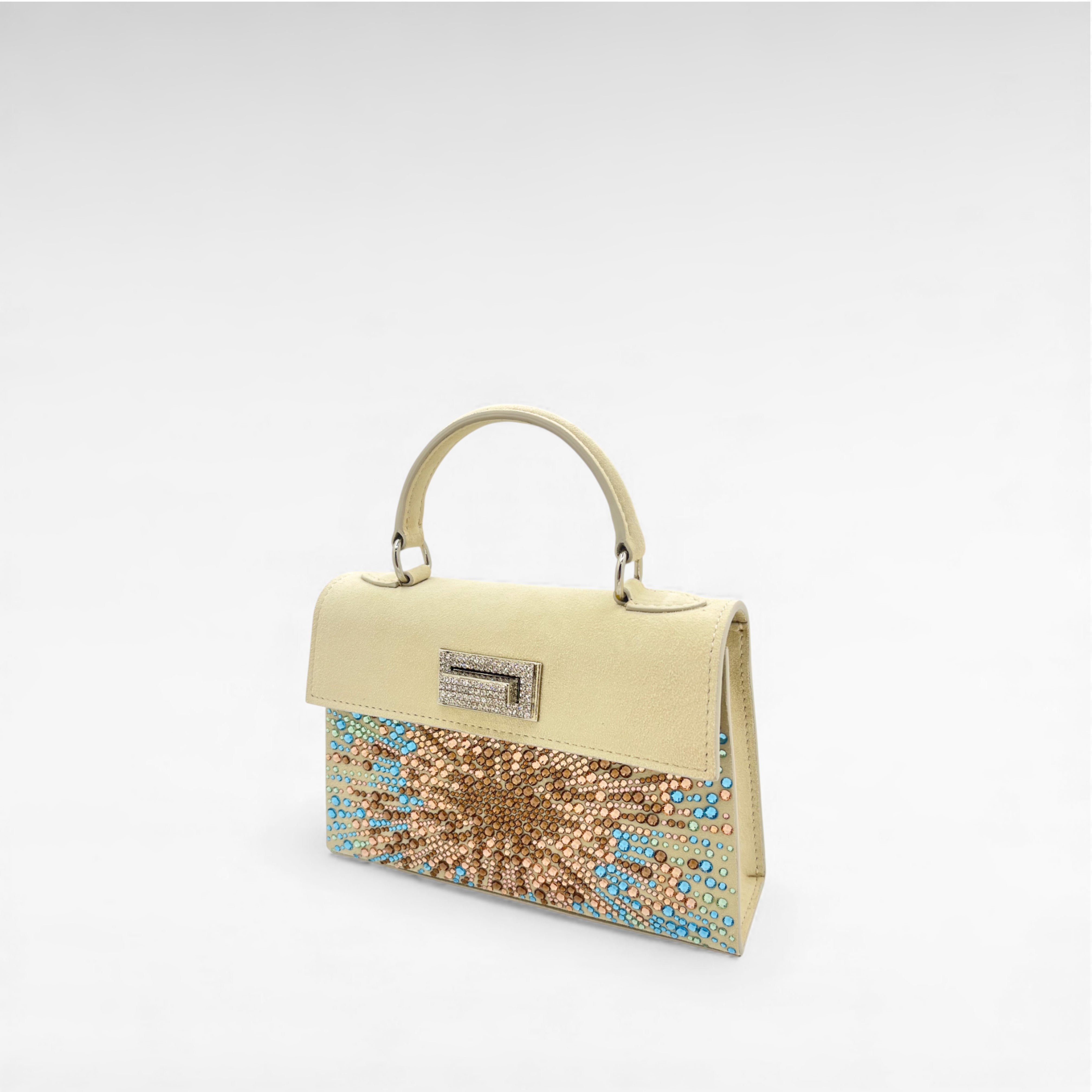 Gedebe Sophie Mini Handtasche Suede mit Kristallen