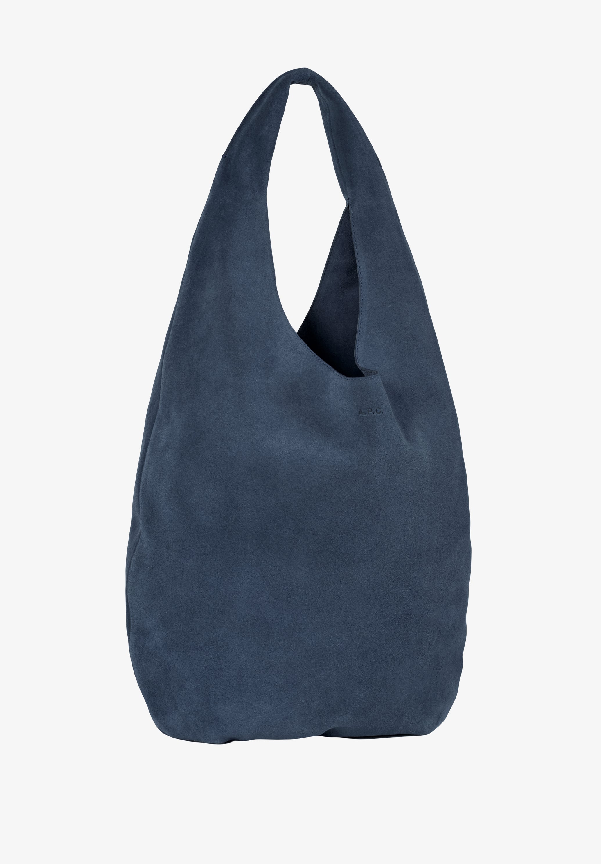 A.P.C. Neige Tasche Spaltleder blau 41,5cm